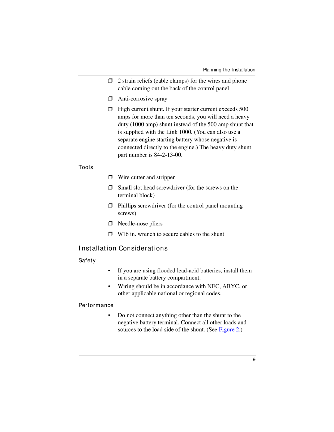 Xantrex Technology Link 1000 manual Installation Considerations 