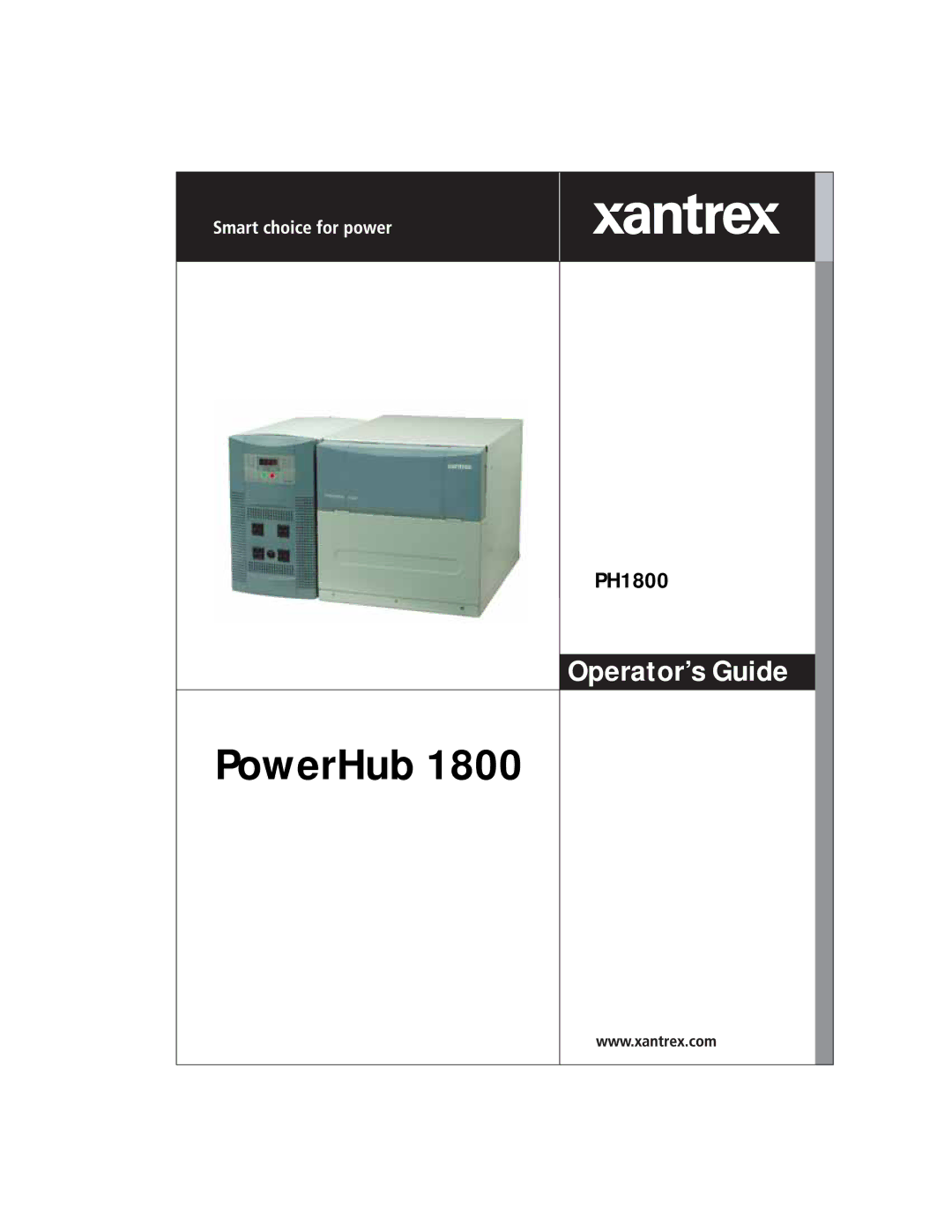 Xantrex Technology PH1800 manual PowerHub 