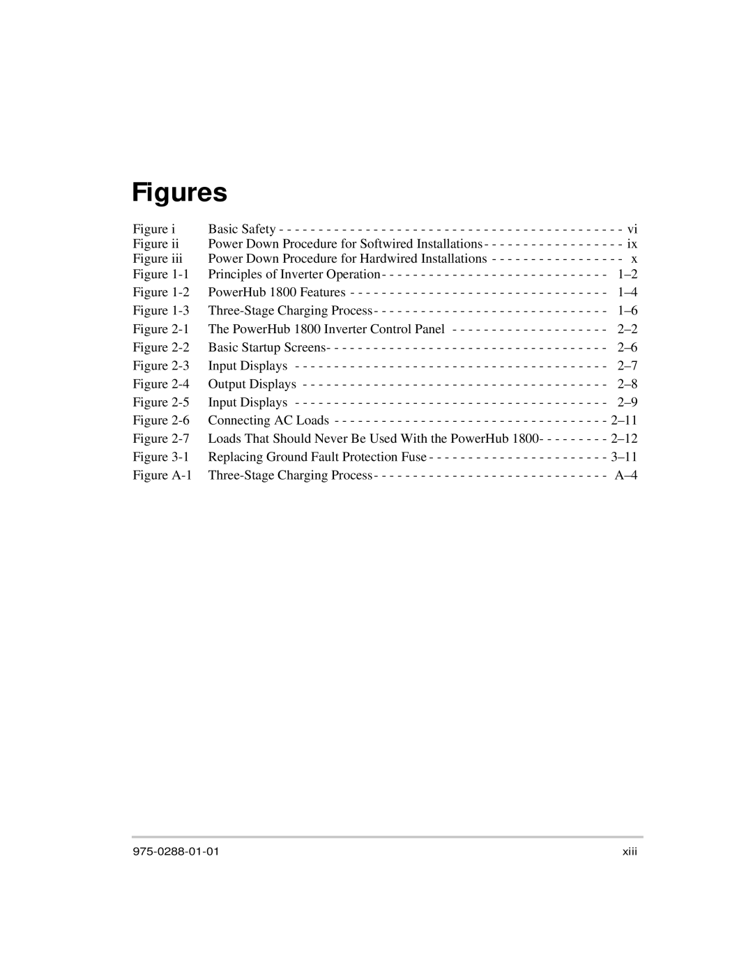 Xantrex Technology PH1800 manual Figures 