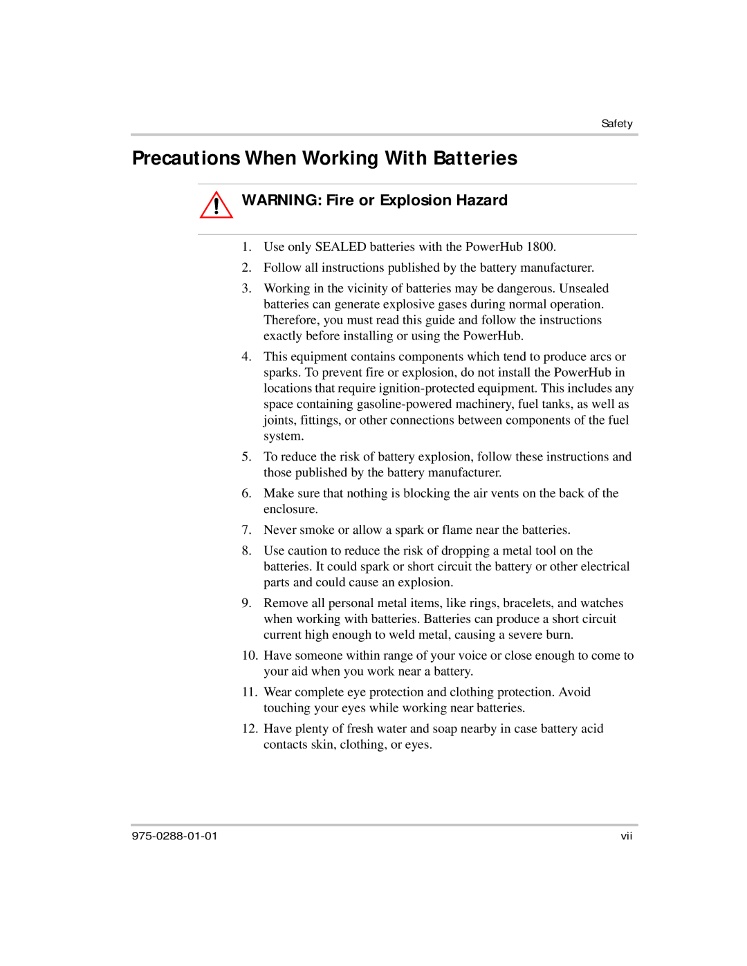 Xantrex Technology PH1800 manual Precautions When Working With Batteries 