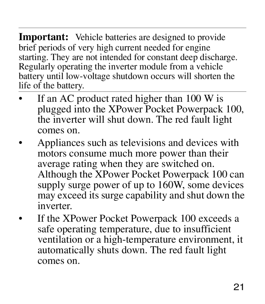 Xantrex Technology Powerpack 100 manual 