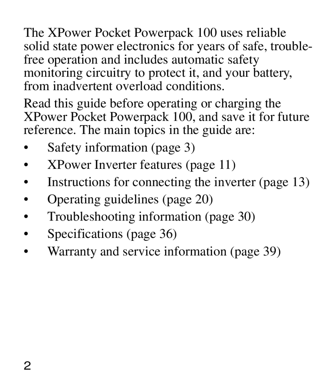 Xantrex Technology Powerpack 100 manual 