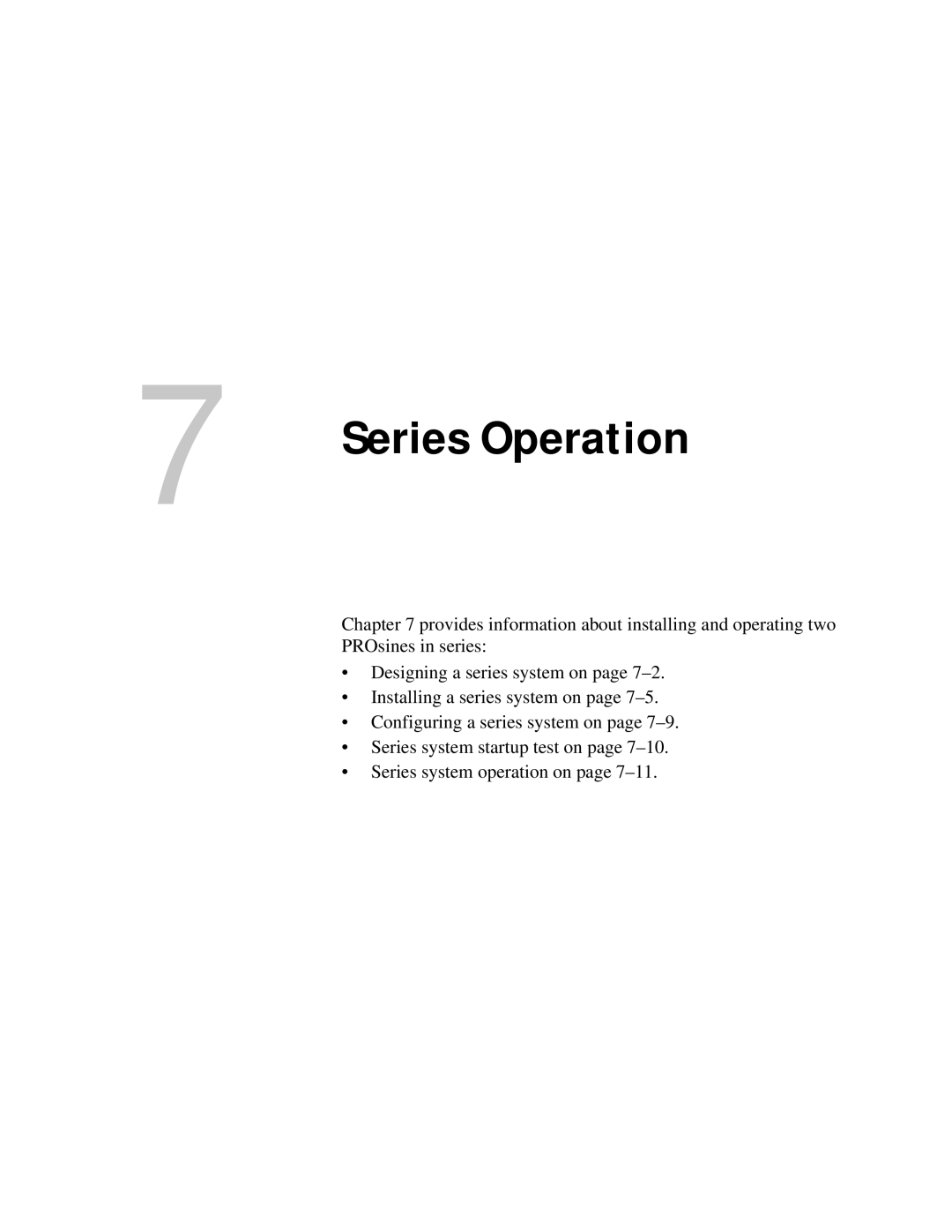 Xantrex Technology PROsine 2.0 user manual Series Operation 