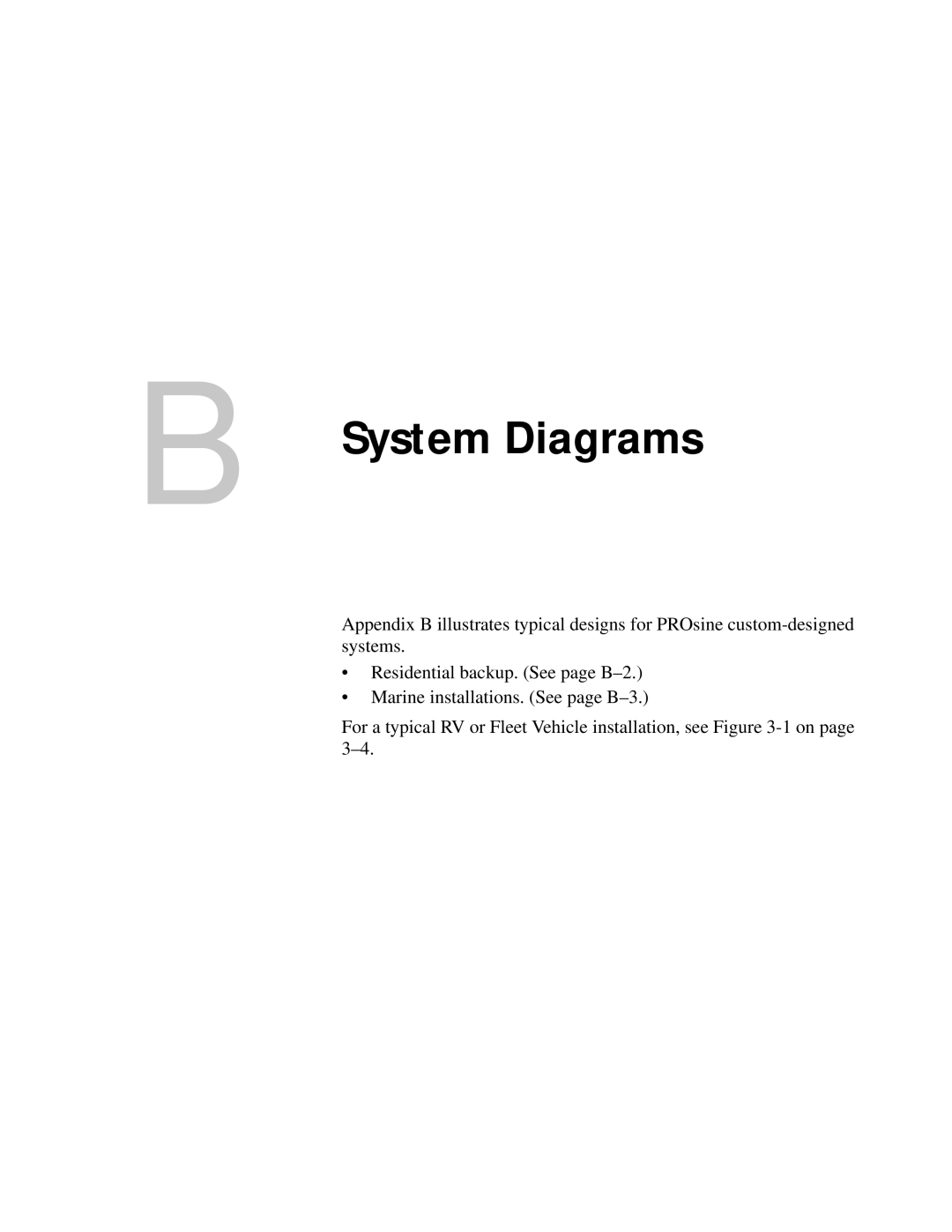 Xantrex Technology PROsine 2.0 user manual System Diagrams 