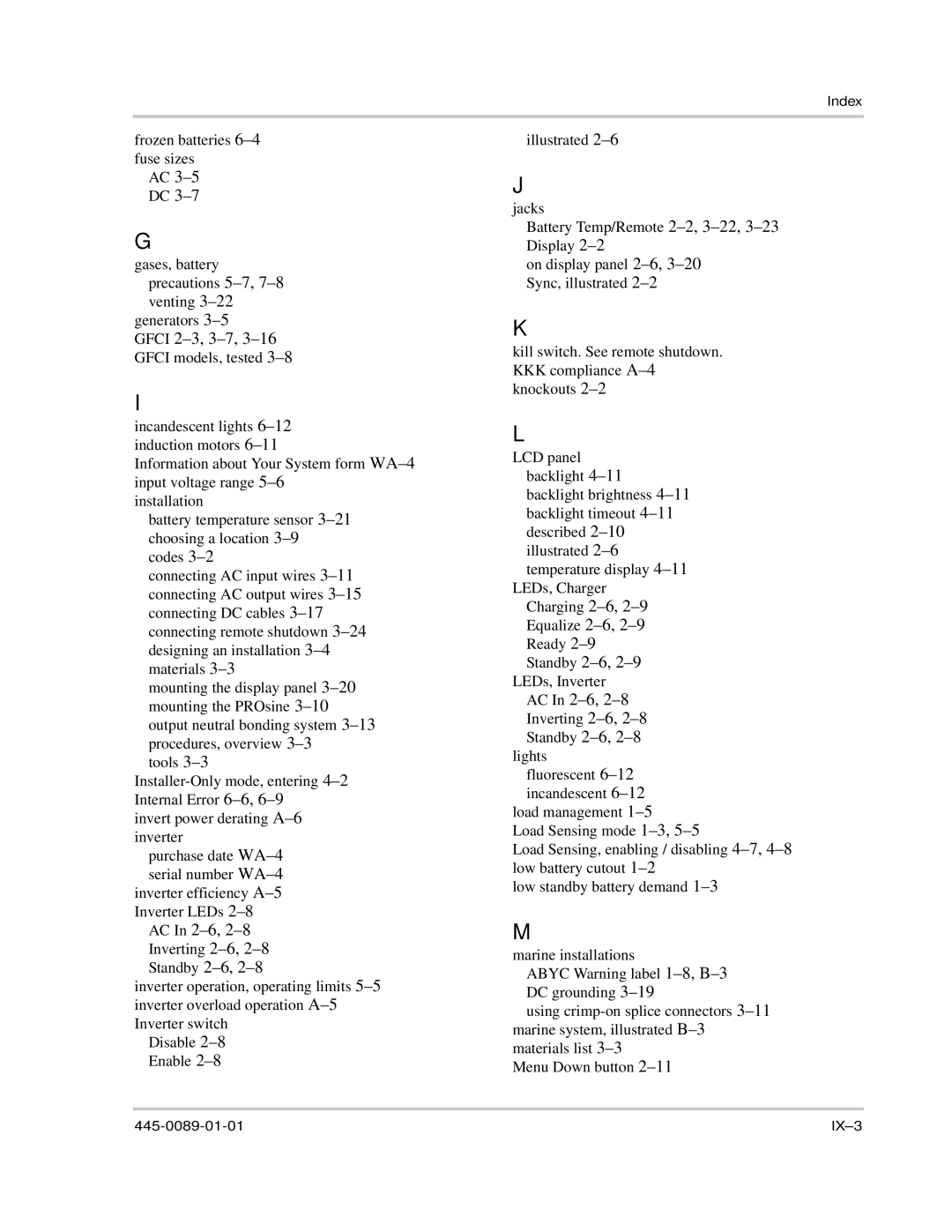 Xantrex Technology PROsine 2.0 user manual AC In 2-6 