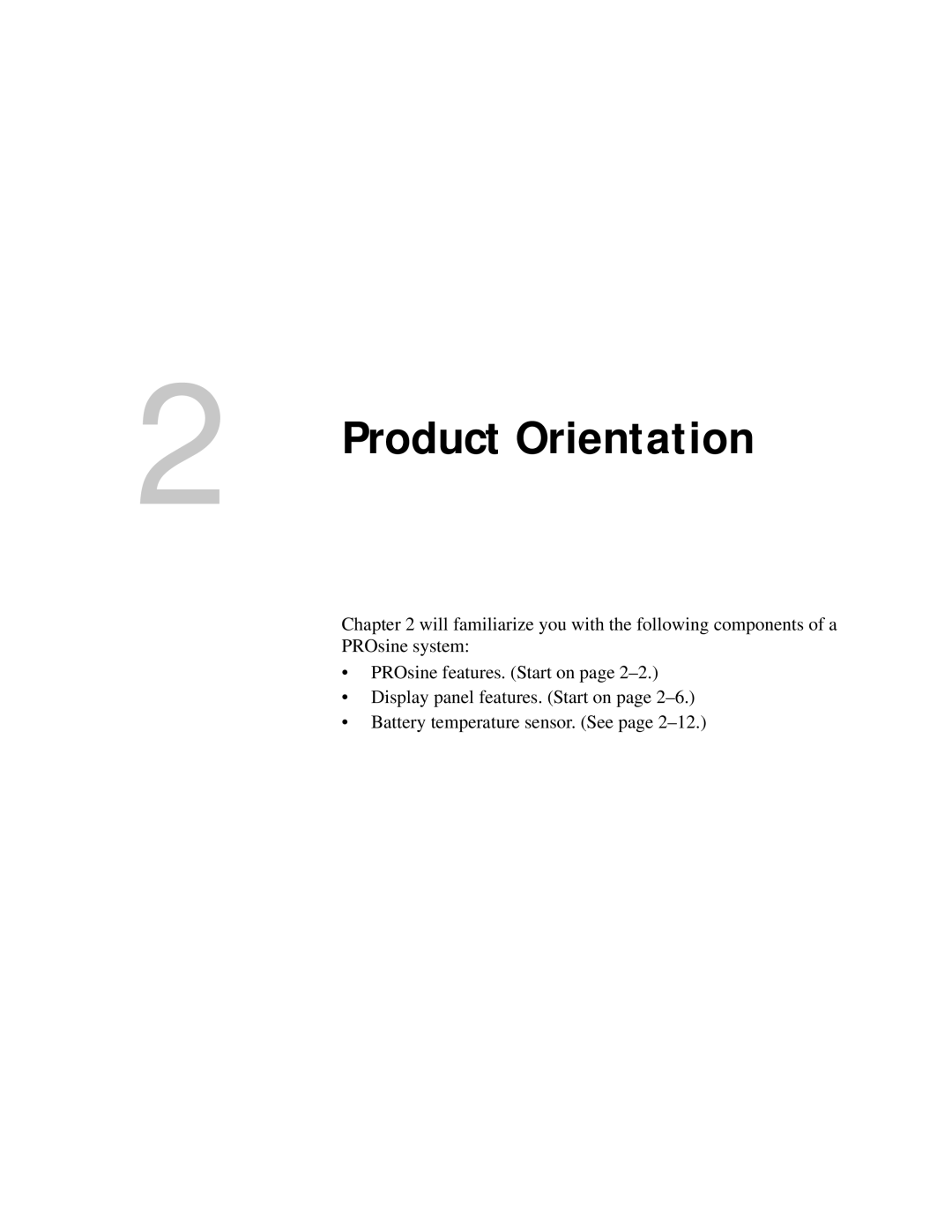 Xantrex Technology PROsine 2.0 user manual Product Orientation 