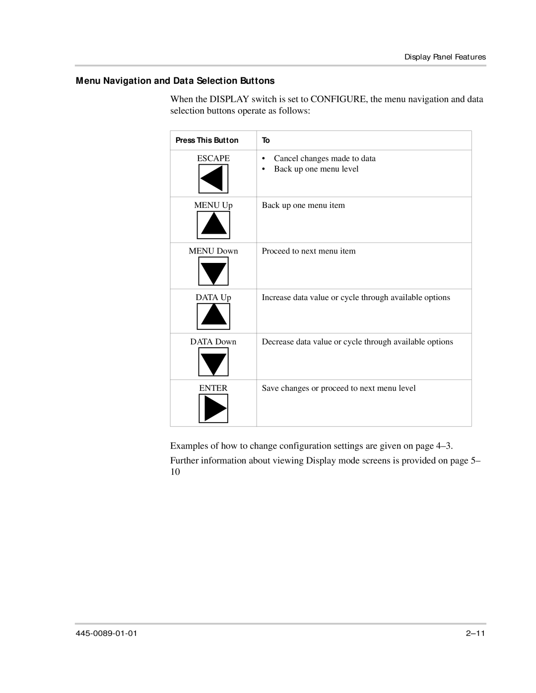 Xantrex Technology PROsine 2.0 user manual Menu Navigation and Data Selection Buttons, Press This Button 