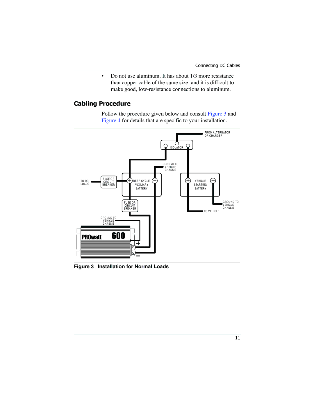 Xantrex Technology PROwatt 600 manual Cabling Procedure 