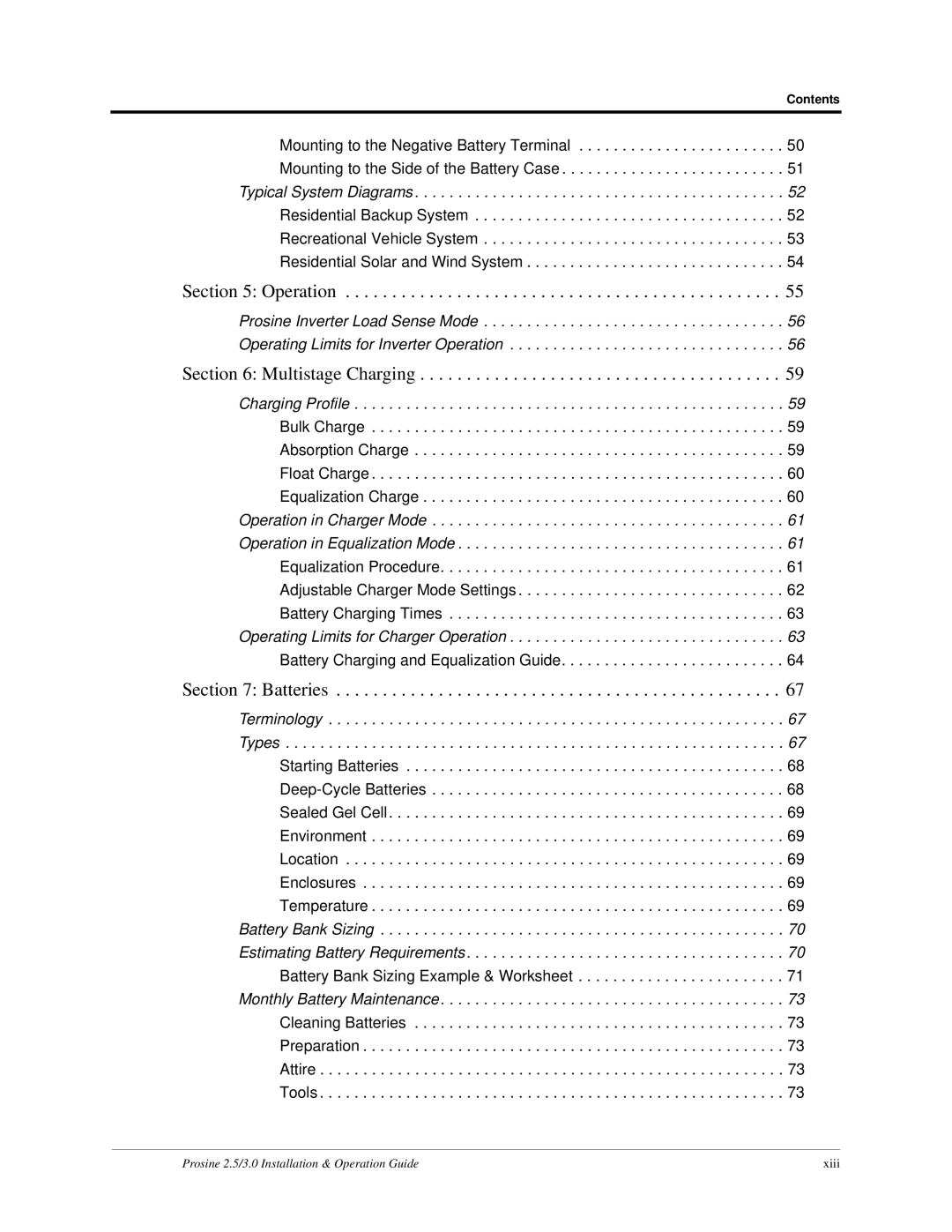 Xantrex Technology PS2.5, PS3.0 installation and operation guide Operation 