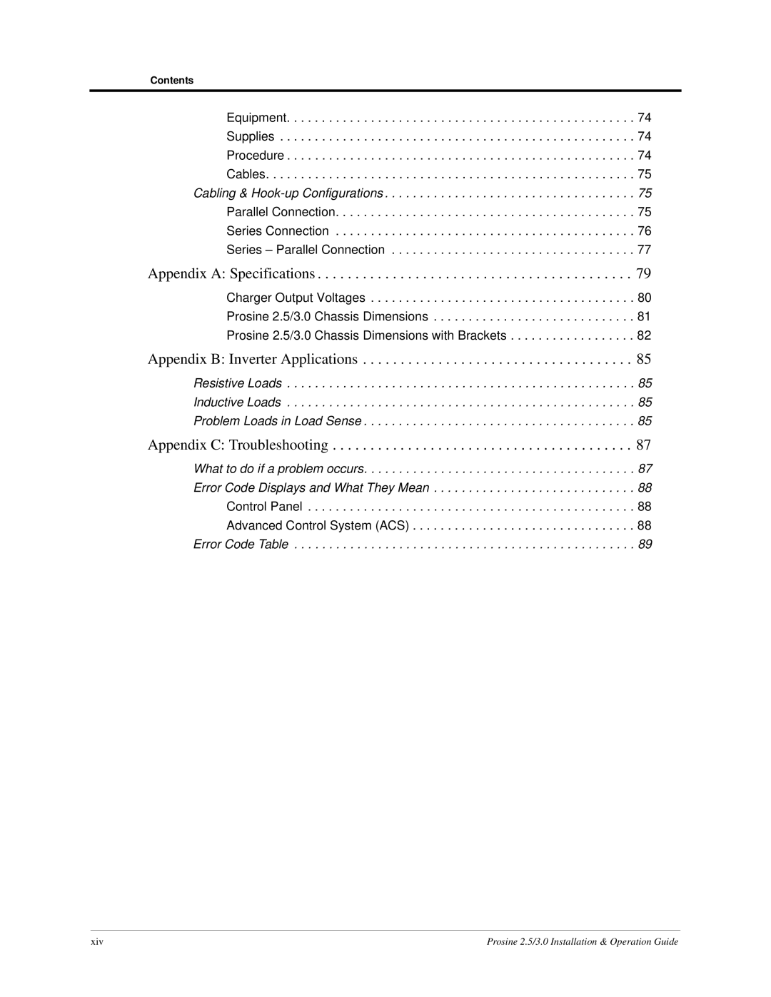 Xantrex Technology PS3.0, PS2.5 installation and operation guide Appendix B Inverter Applications 