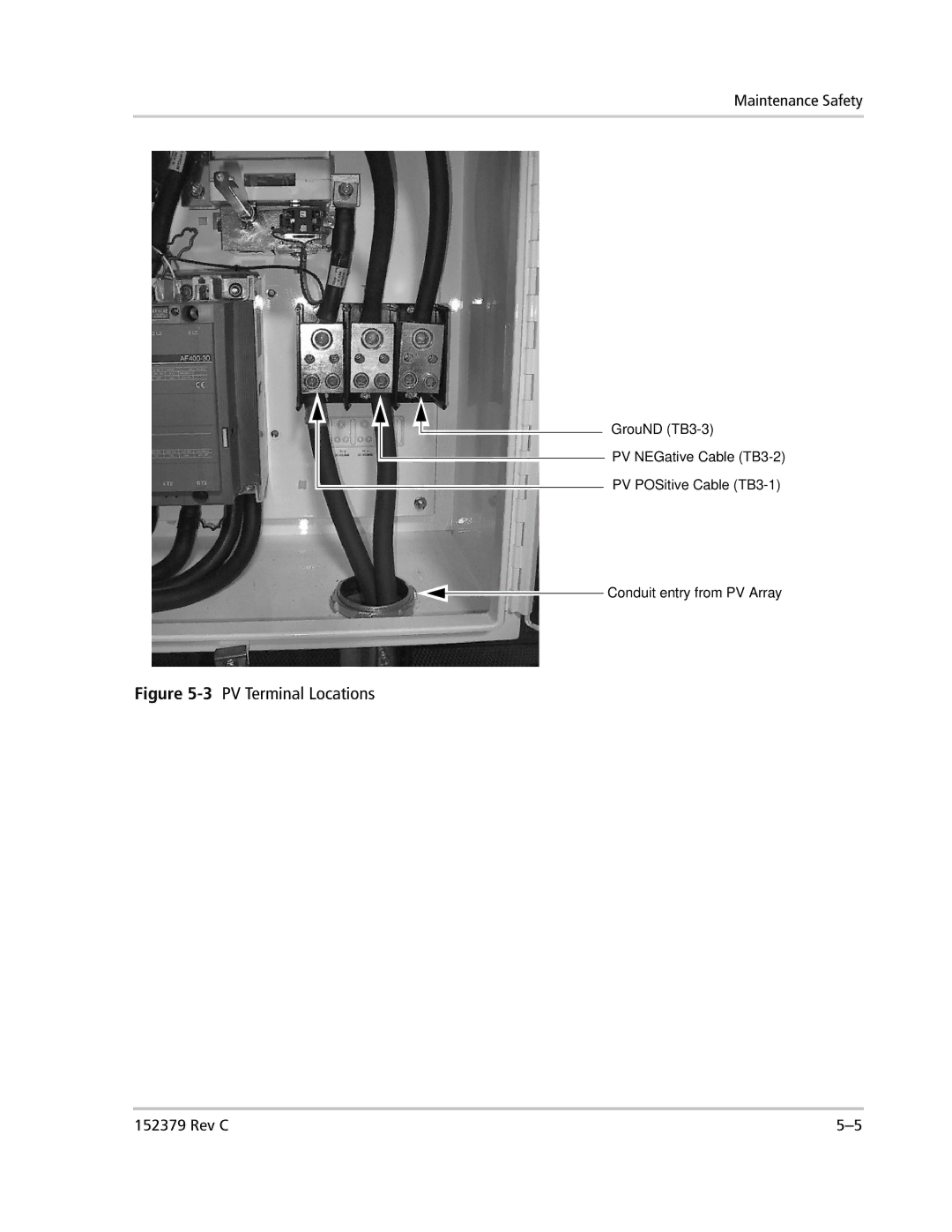 Xantrex Technology PV100S-208 manual 3PV Terminal Locations 