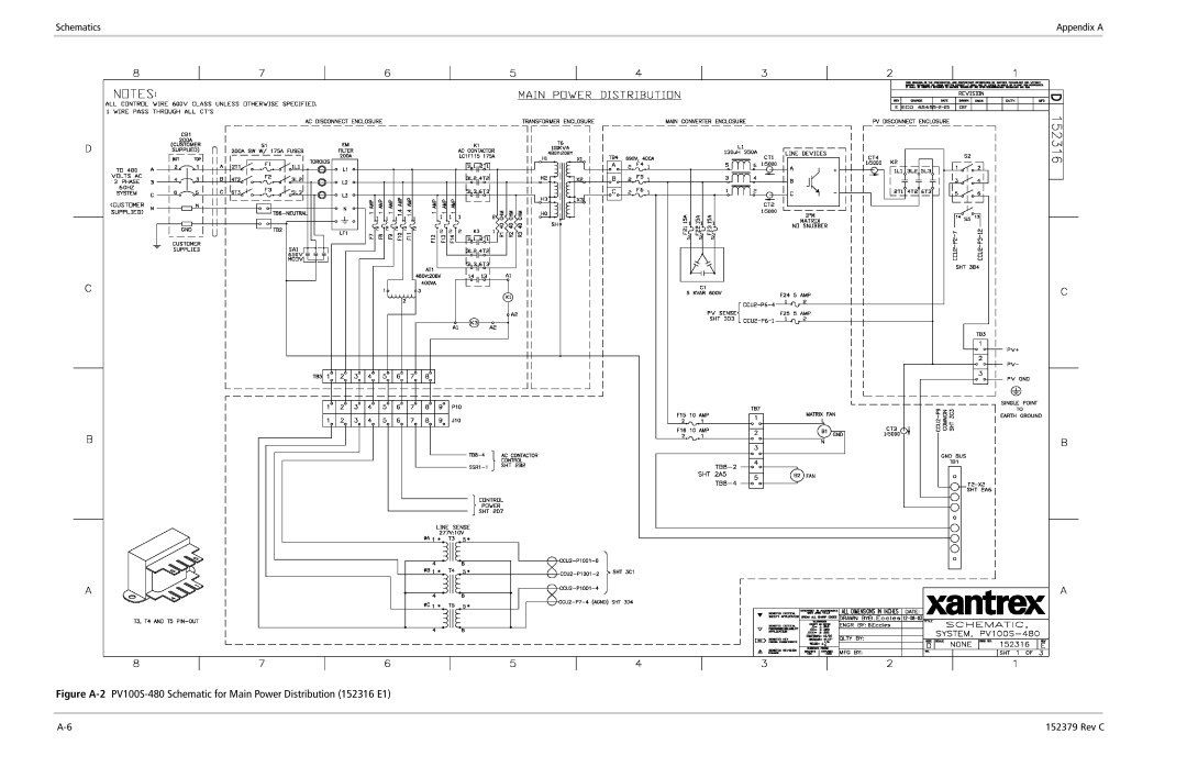 Xantrex Technology PV100S-208 manual Schematics 