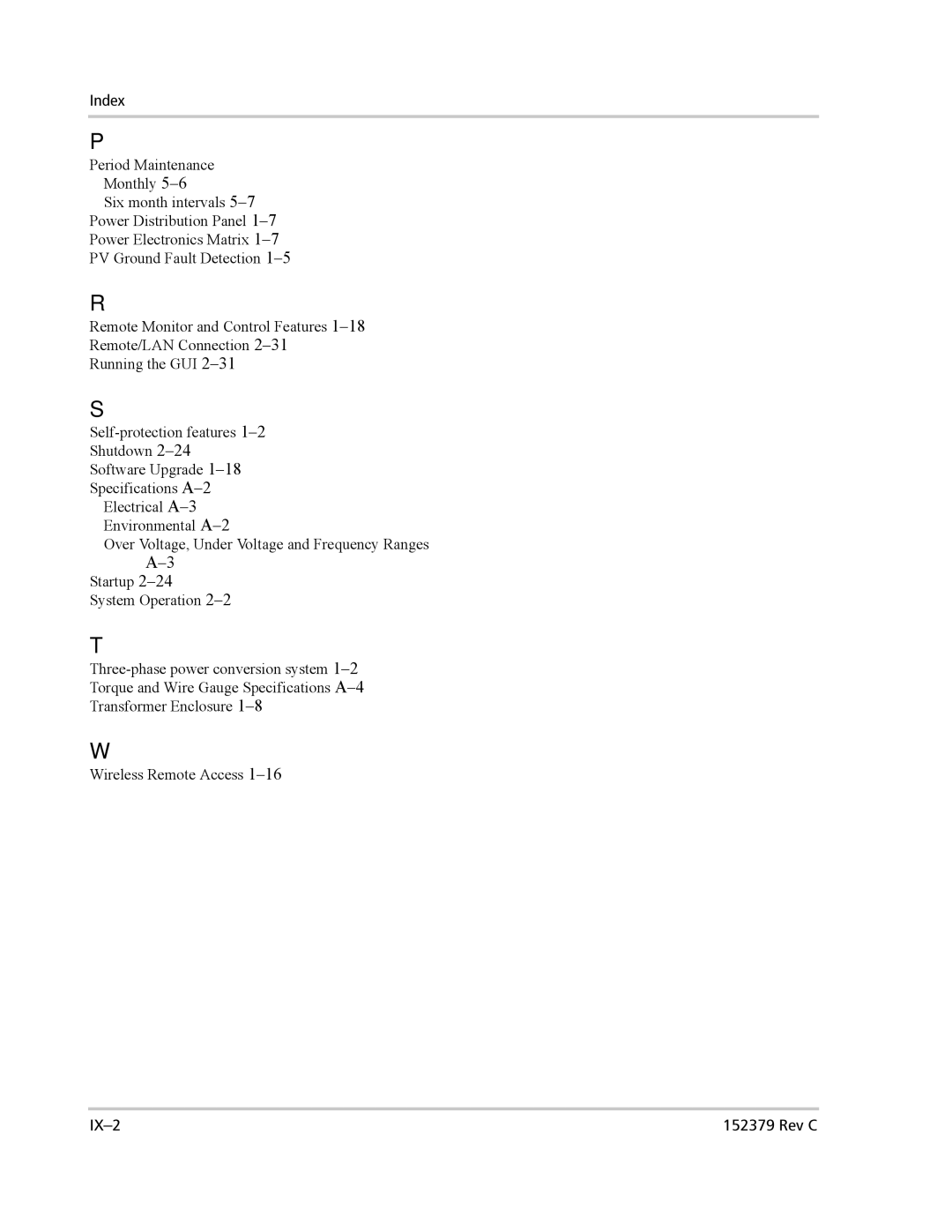 Xantrex Technology PV100S-208 manual IX-2 Rev C 