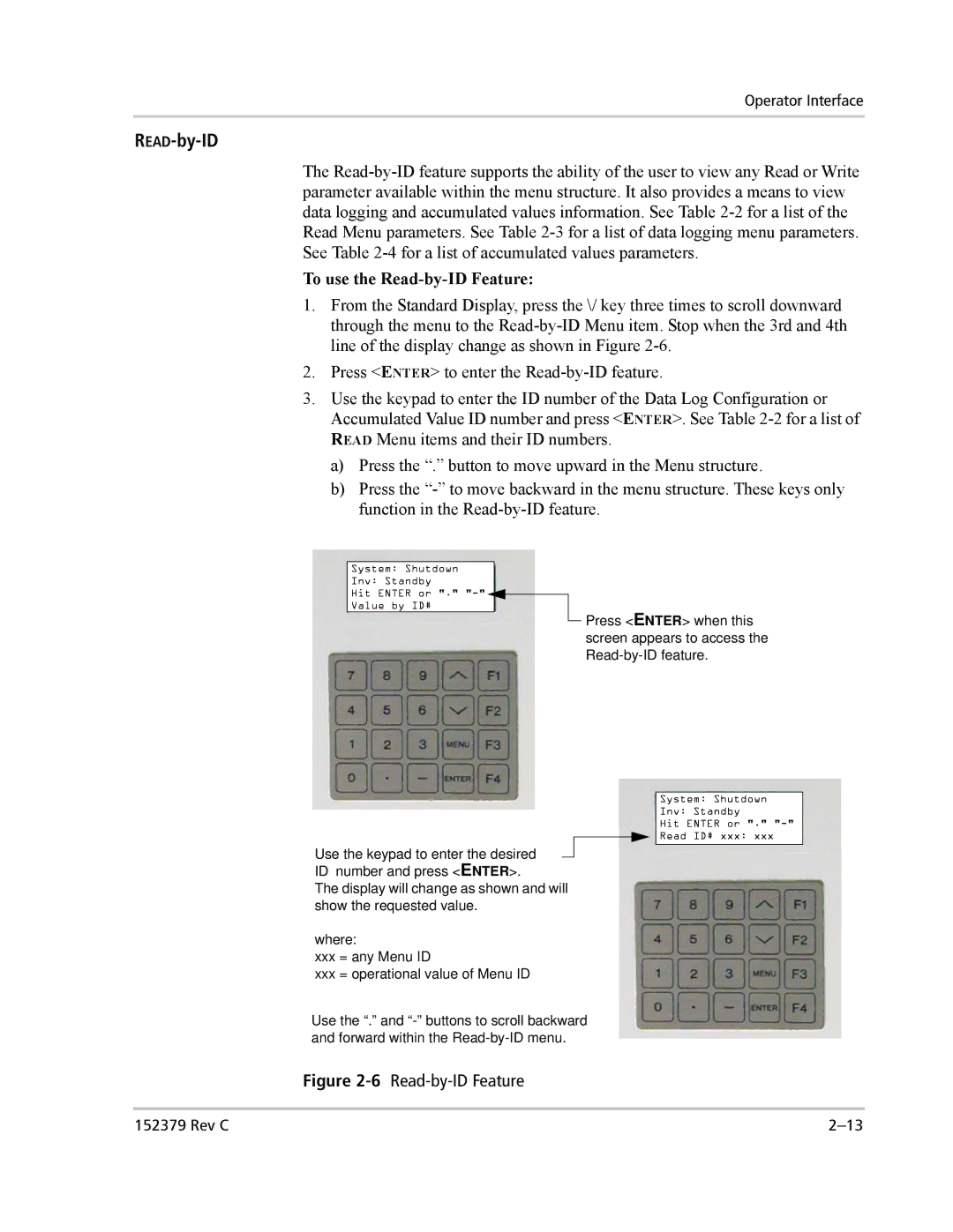 Xantrex Technology PV100S-208 manual READ-by-ID, To use the Read-by-ID Feature 