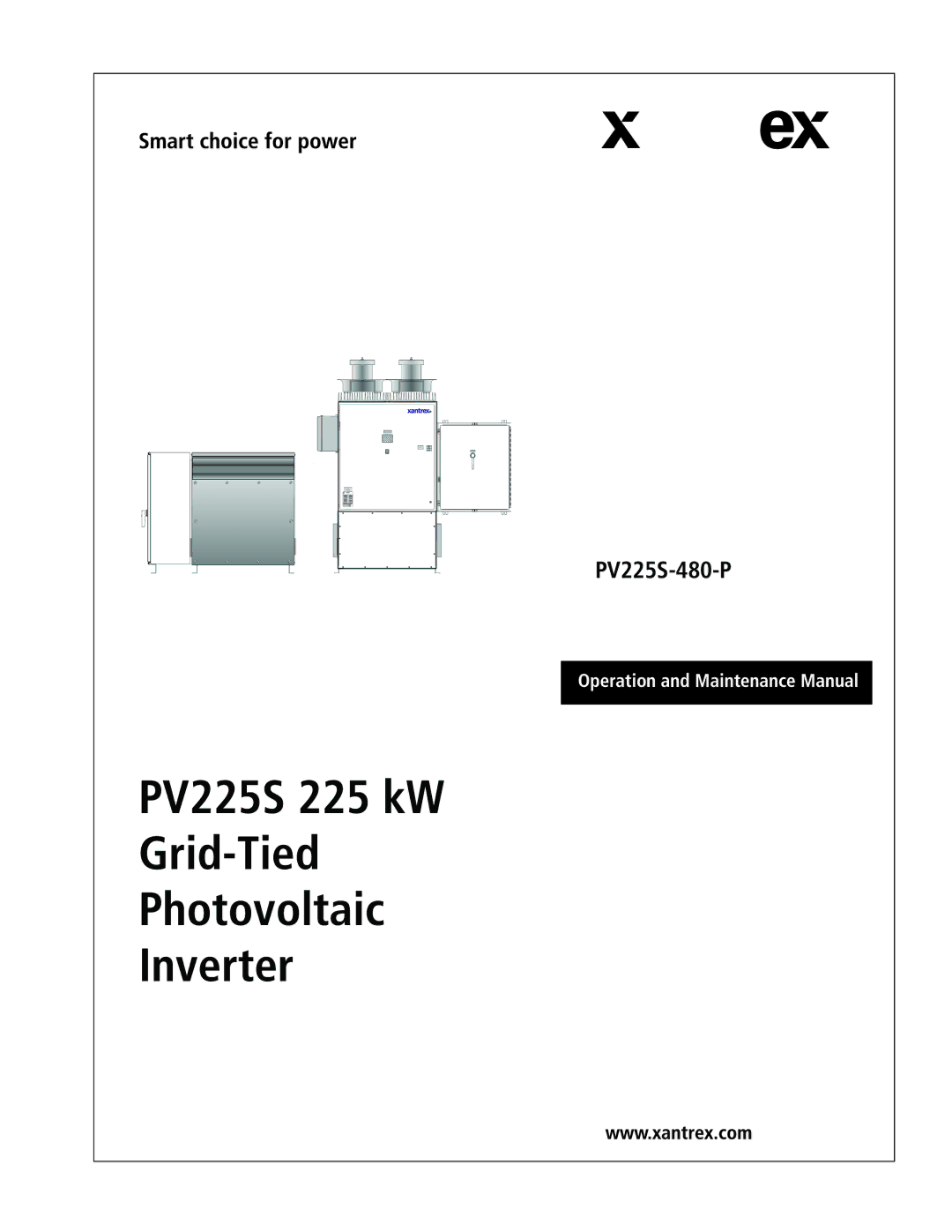 Xantrex Technology PV225S-480-P manual 