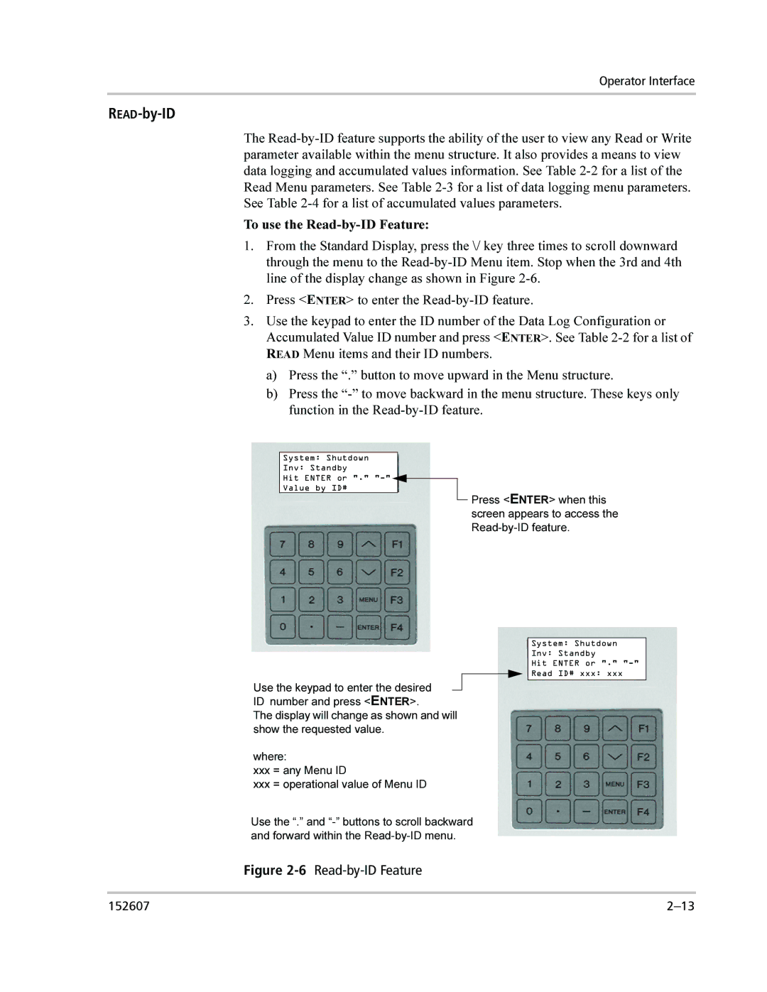 Xantrex Technology PV225S-480-P manual READ-by-ID, To use the Read-by-ID Feature 