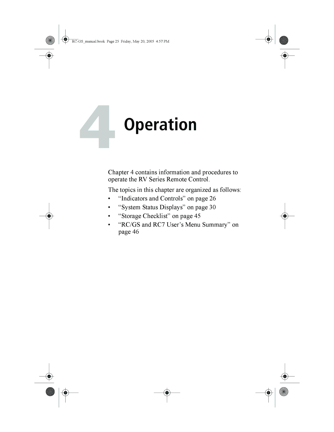 Xantrex Technology RC/GS, RC7 owner manual Operation 