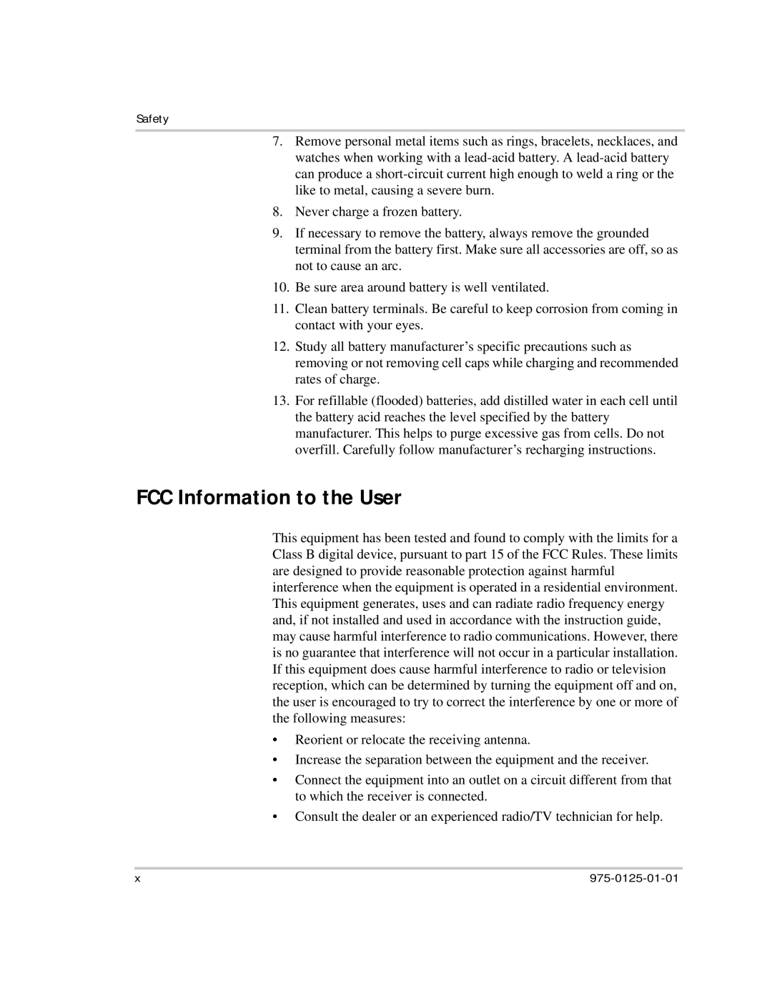 Xantrex Technology RS2000 manual FCC Information to the User 