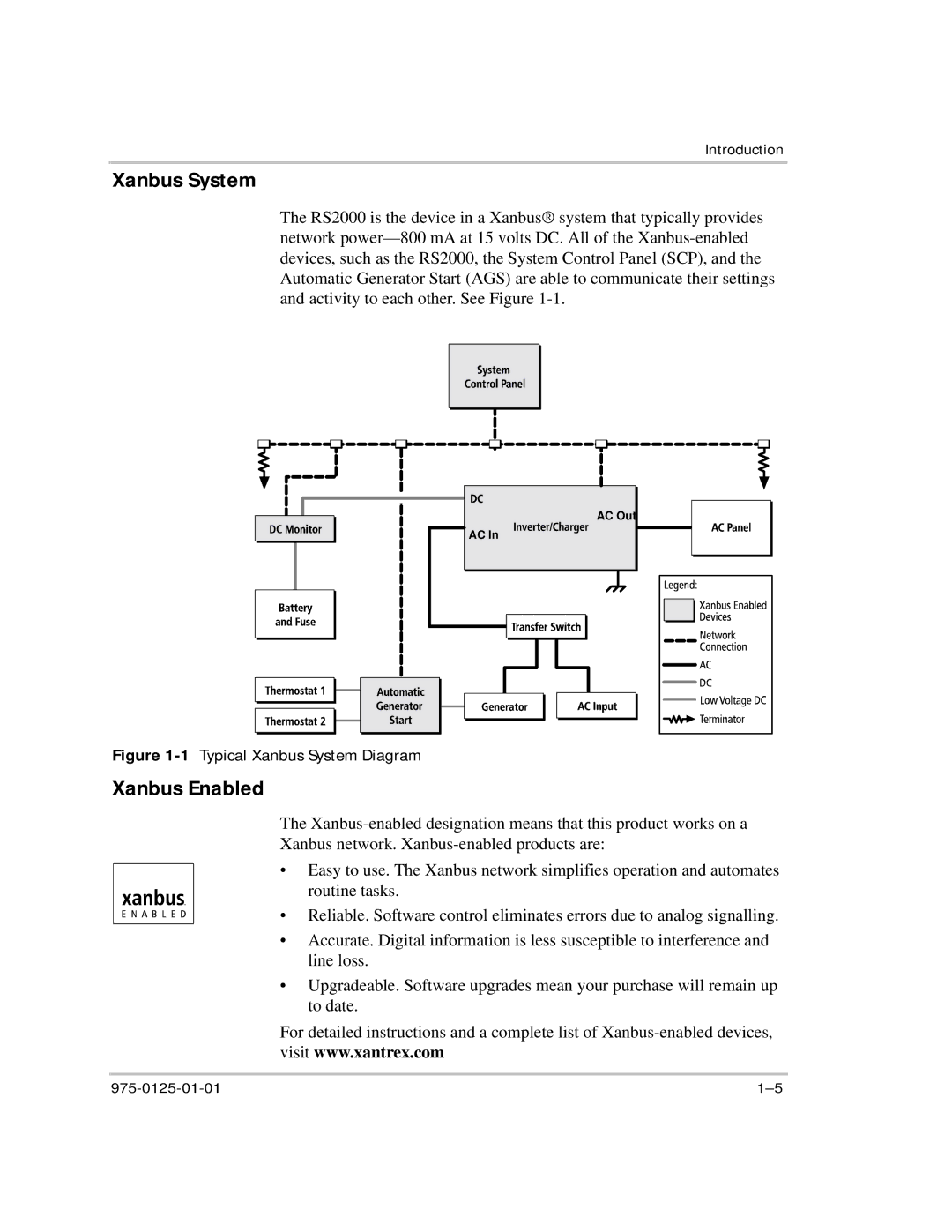 Xantrex Technology RS2000 manual Xanbus System, Xanbus Enabled 