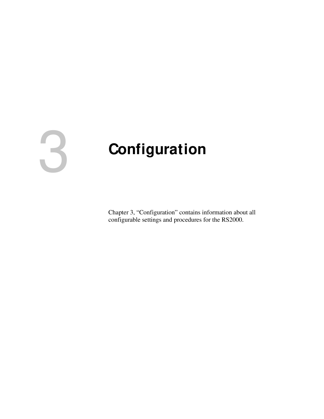 Xantrex Technology RS2000 manual Configuration 