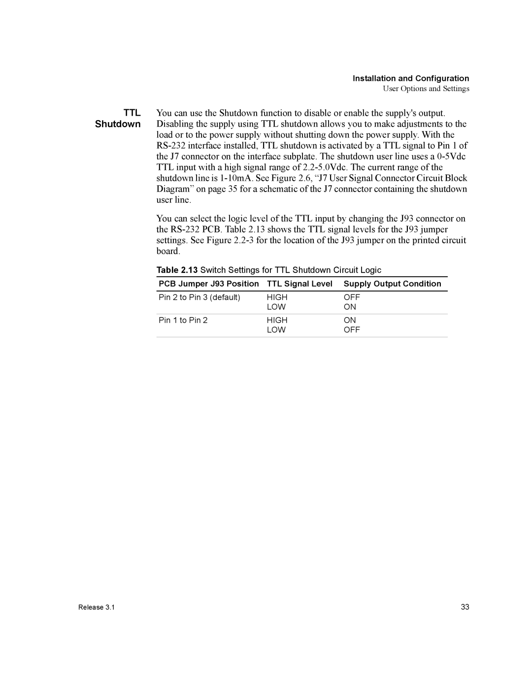 Xantrex Technology RS232-XHR manual High OFF LOW 