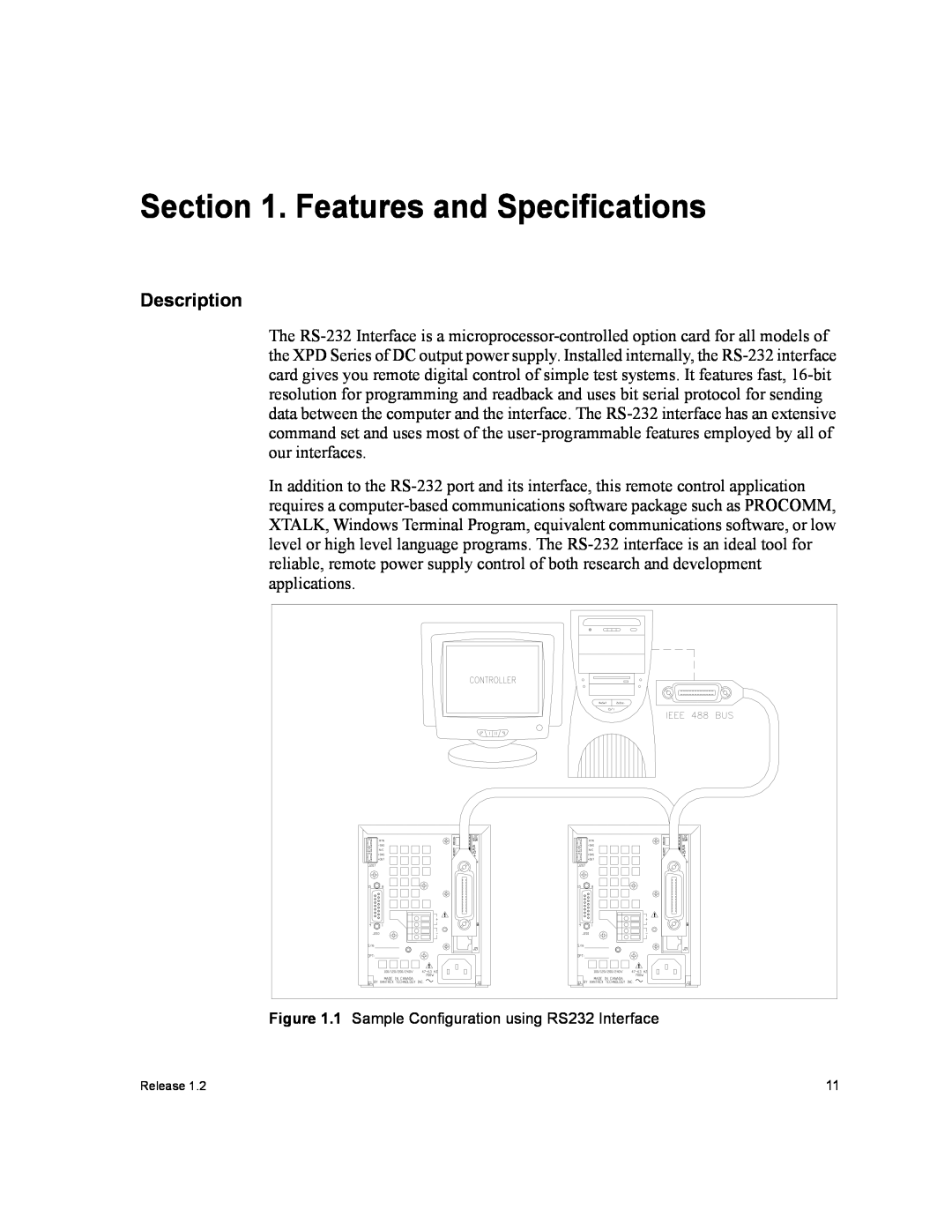 Xantrex Technology RS232-XPD manual Features and Specifications, Description 