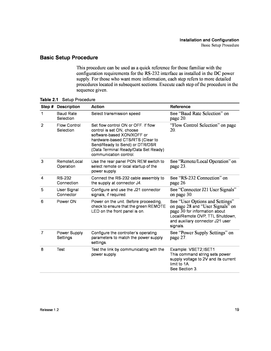Xantrex Technology RS232-XPD manual Basic Setup Procedure 