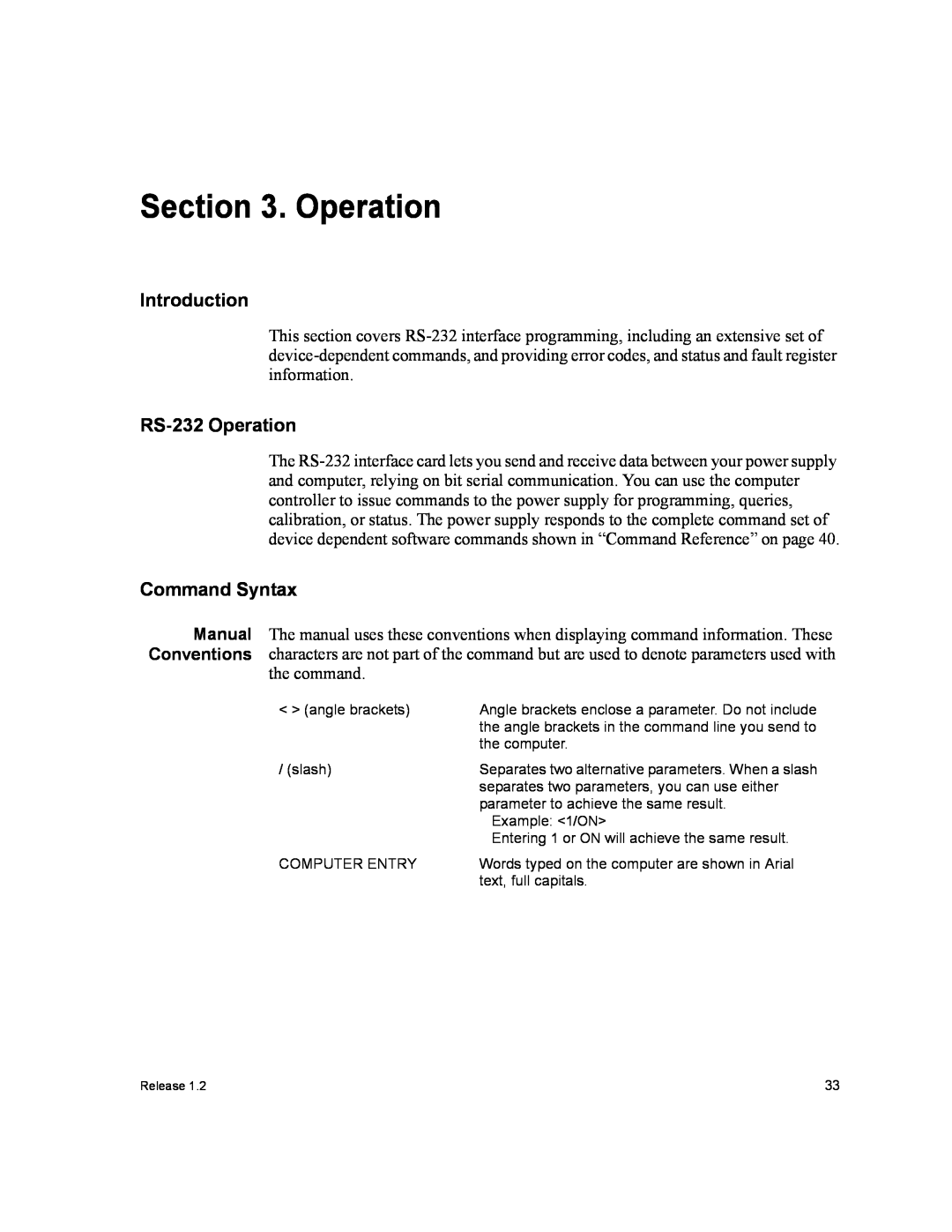 Xantrex Technology RS232-XPD manual RS-232 Operation, Command Syntax, Introduction 