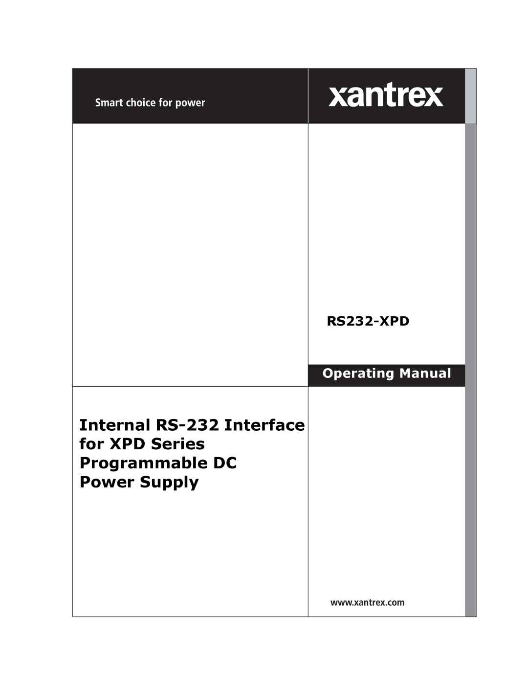 Xantrex Technology RS232-XPD manual 