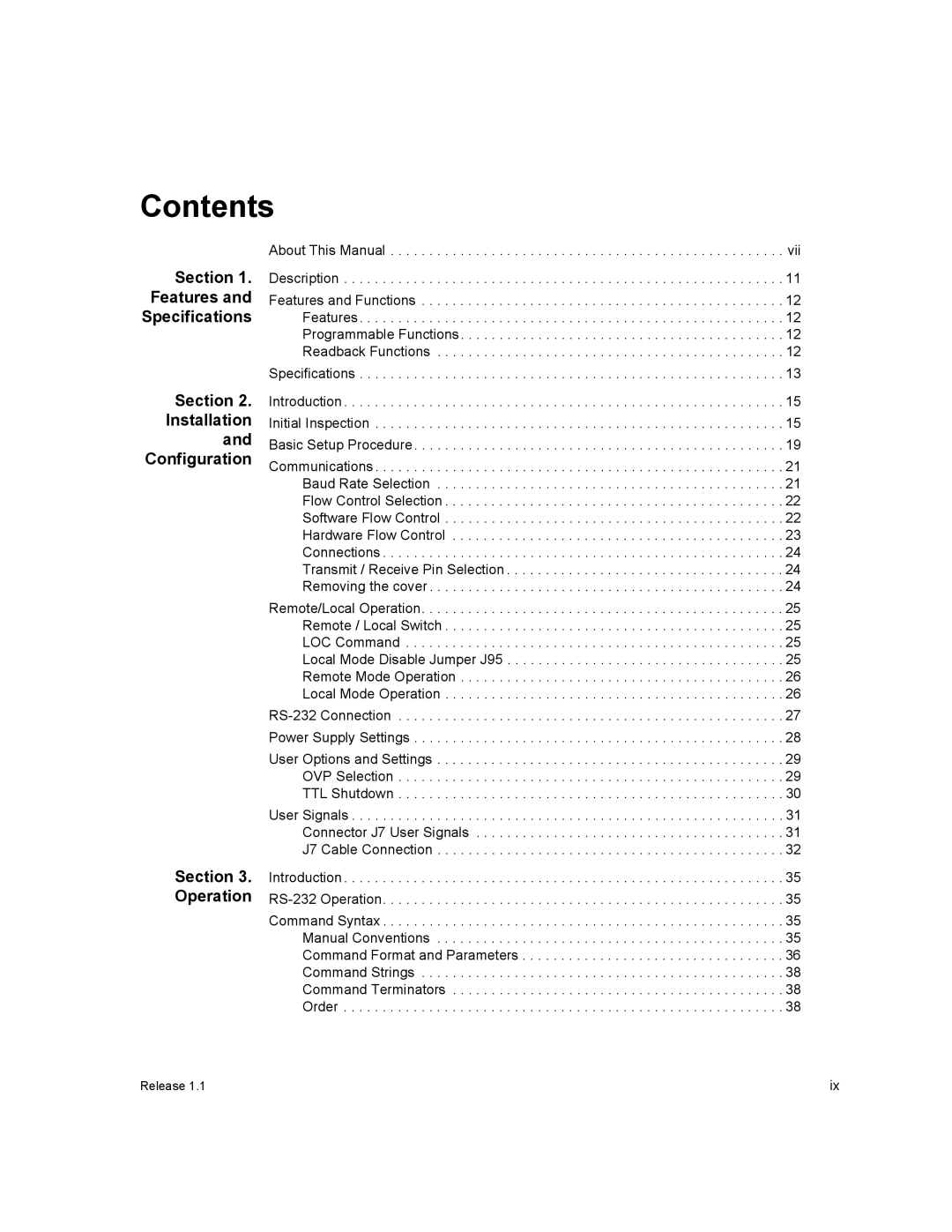 Xantrex Technology RS232-HPD, RS232-XT manual Contents 