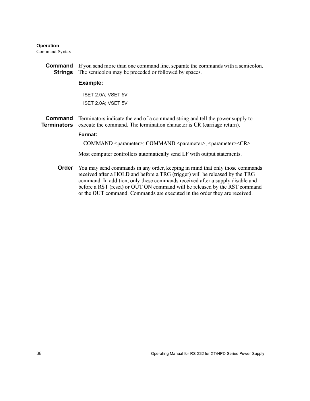 Xantrex Technology RS232-XT, RS232-HPD manual Example 