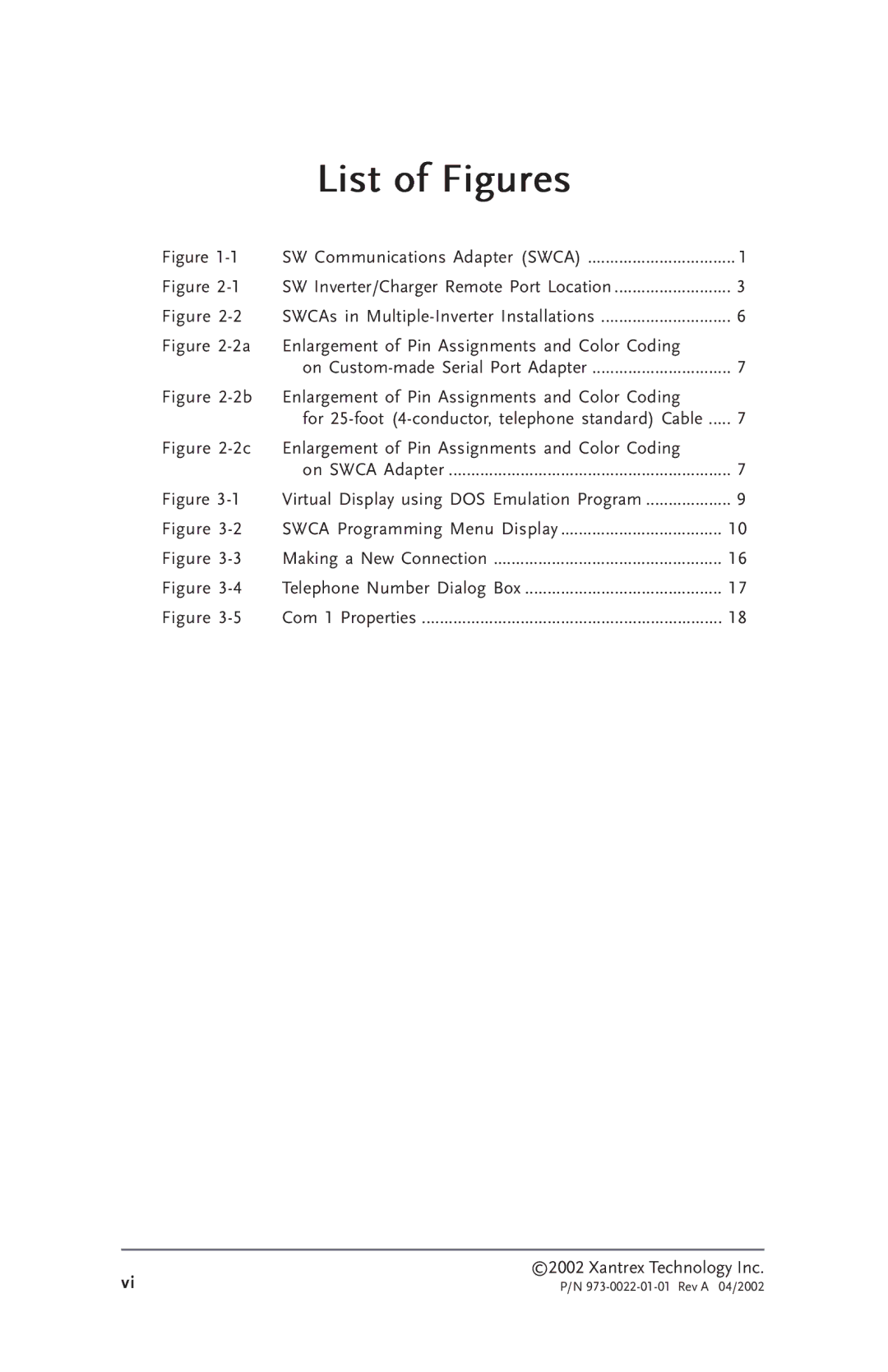 Xantrex Technology SW Communications Adapter owner manual Enlargement of Pin Assignments and Color Coding 