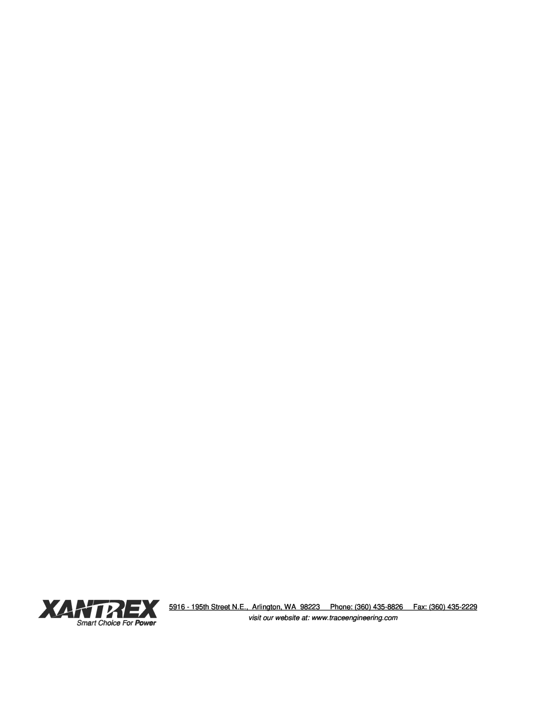 Xantrex Technology SW Series owner manual 