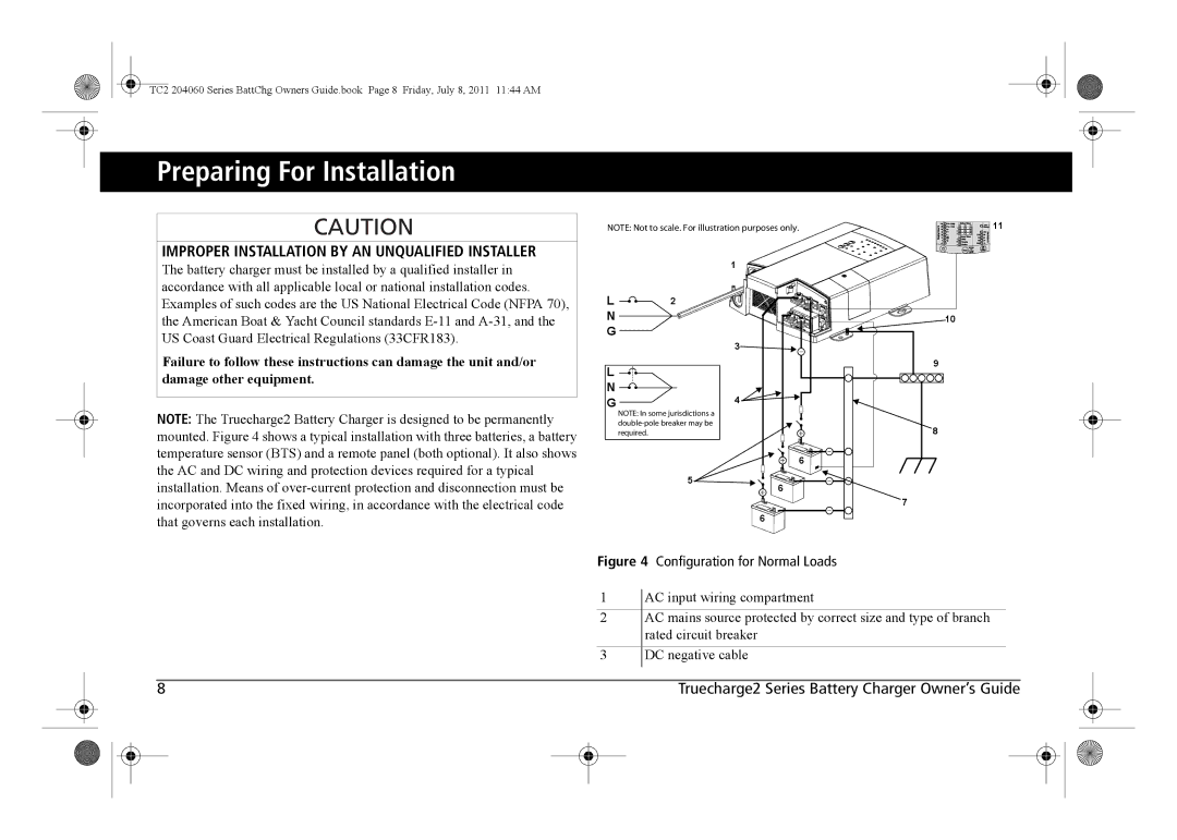 Xantrex Technology TC2 204060 manual Preparing For Installation, Improper Installation by AN Unqualified Installer 