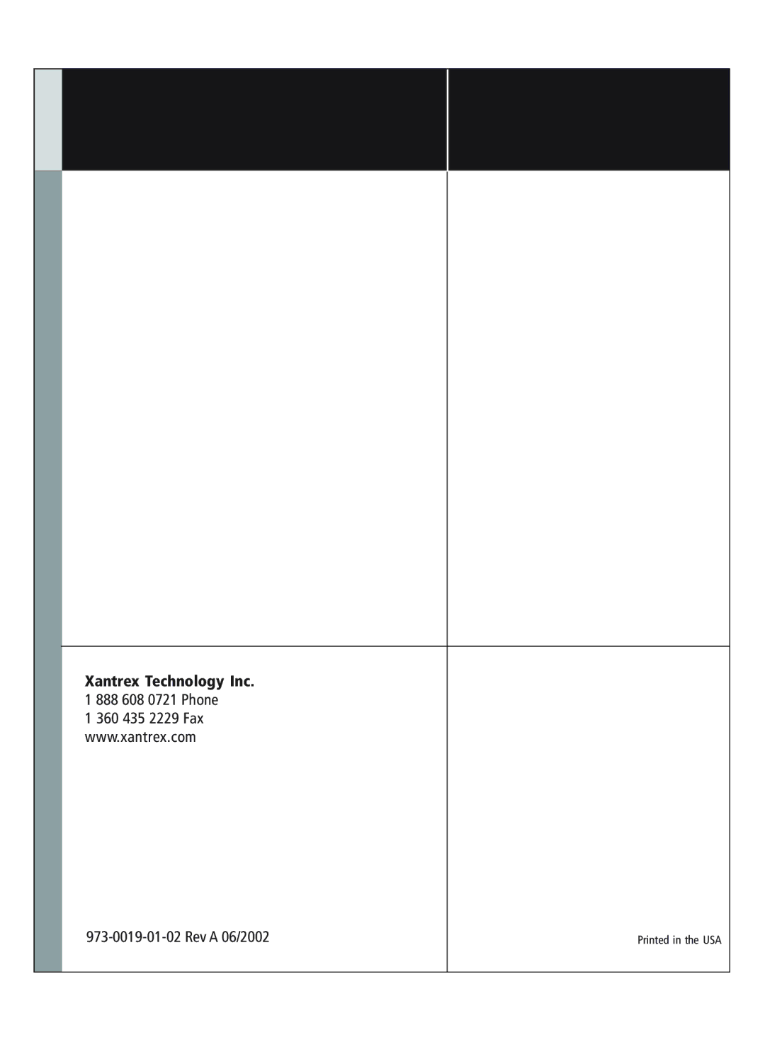 Xantrex Technology TFB400C, TFB350C, TFB300C, TFB200C, TFB110C manual Xantrex Technology Inc 