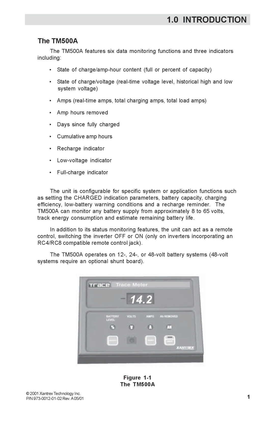 Xantrex Technology TM500A manual Introduction 