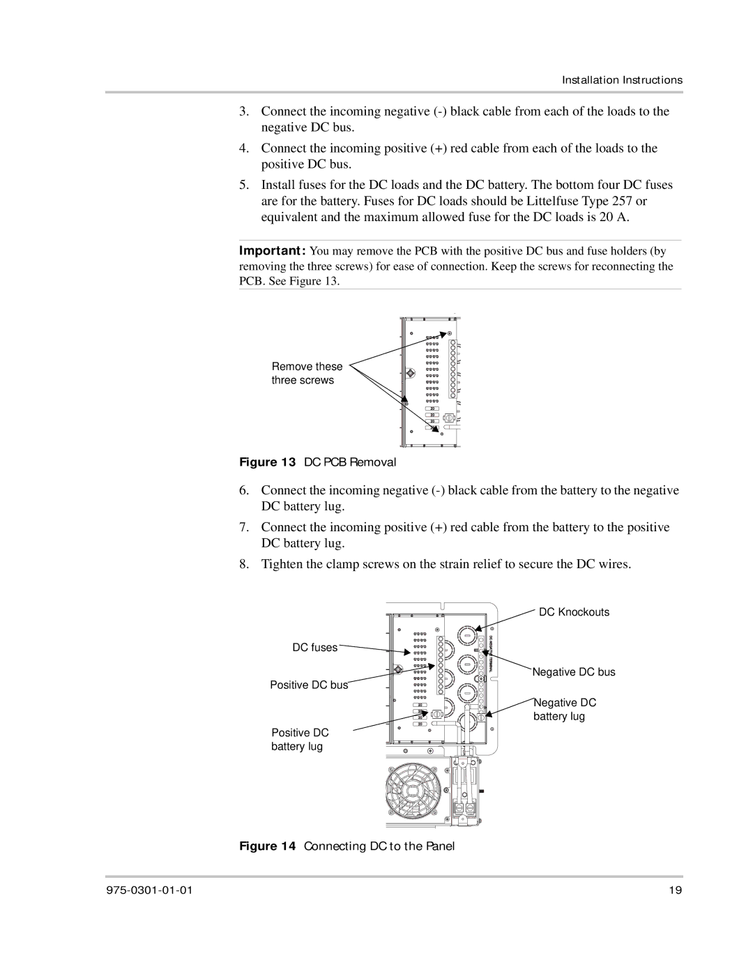 Xantrex Technology XADC installation instructions DC PCB Removal 