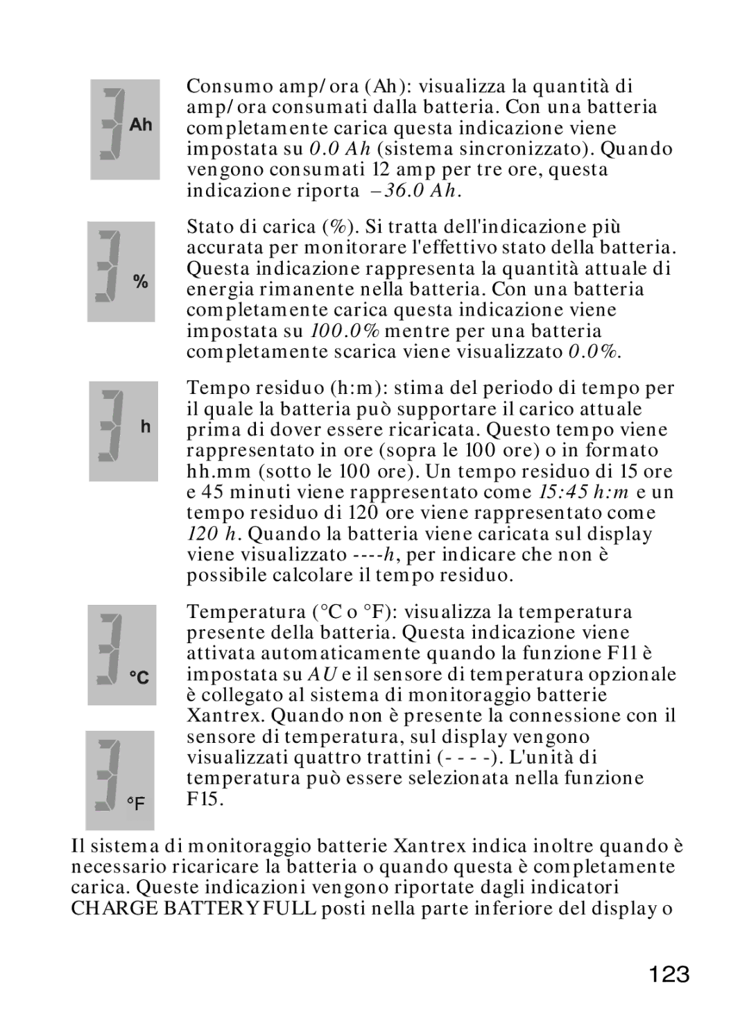 Xantrex Technology Xantrex Battery Monitor manual 123, Possibile calcolare il tempo residuo 