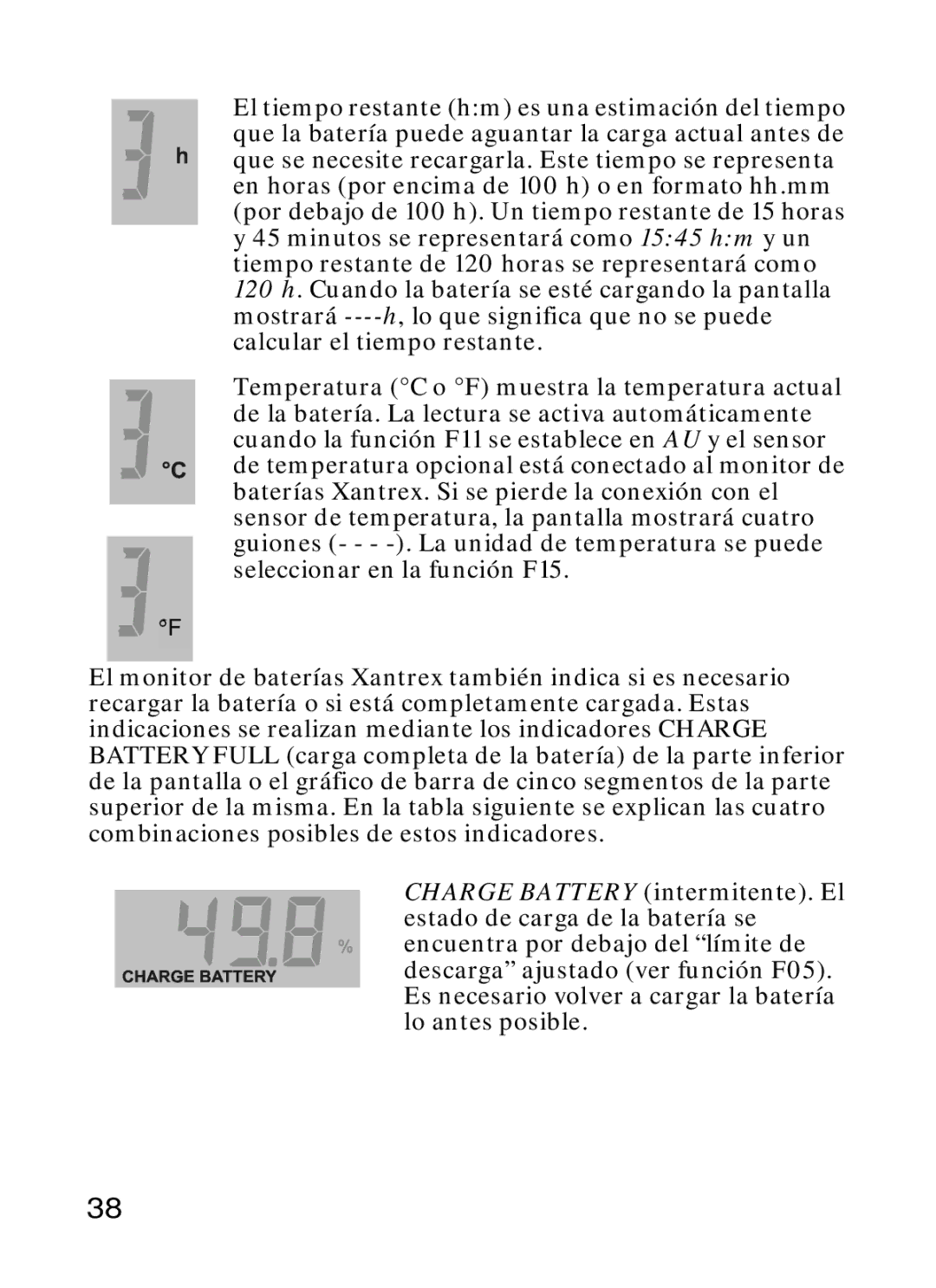 Xantrex Technology Xantrex Battery Monitor manual Calcular el tiempo restante 