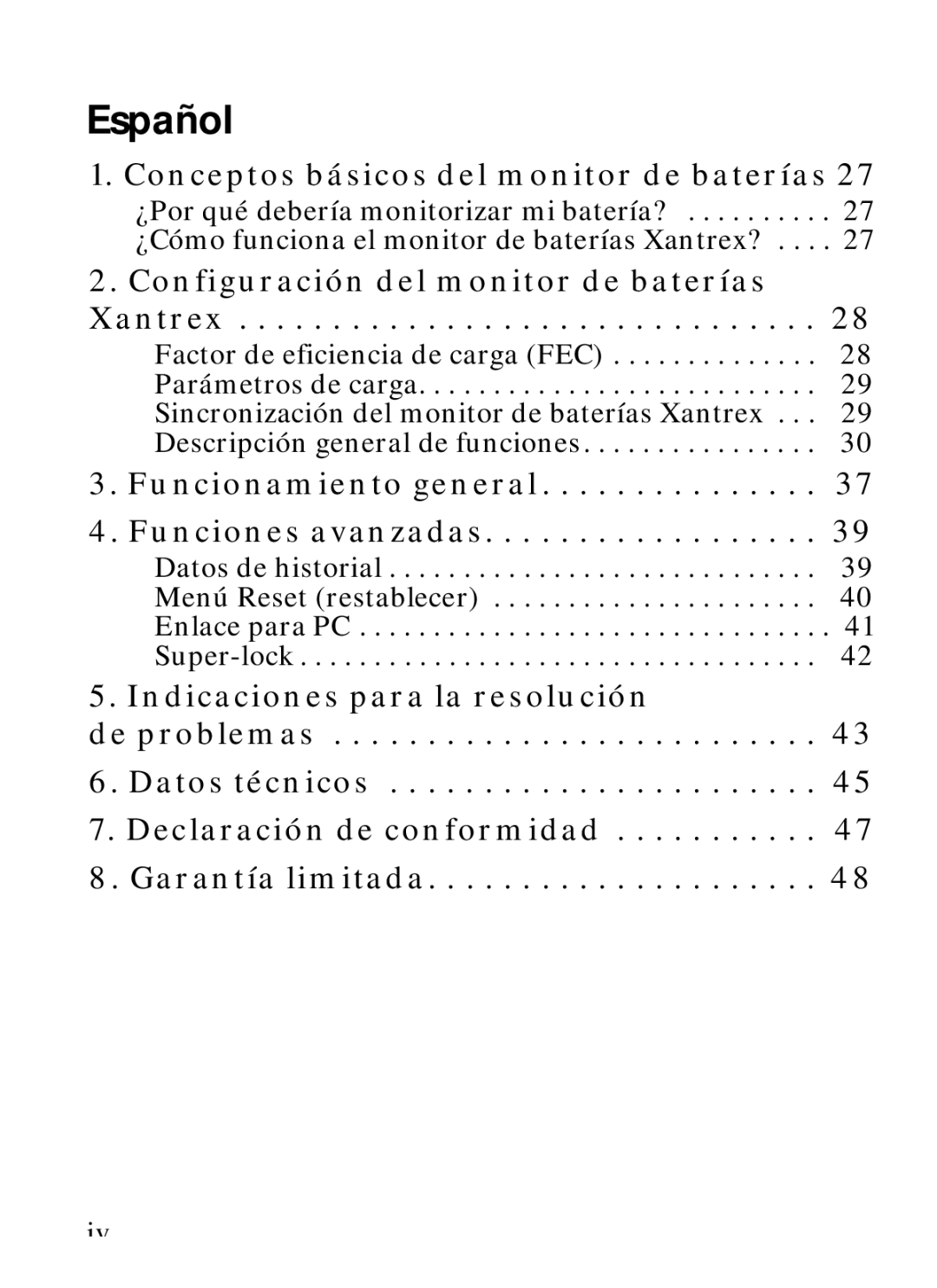 Xantrex Technology Xantrex Battery Monitor manual Español 