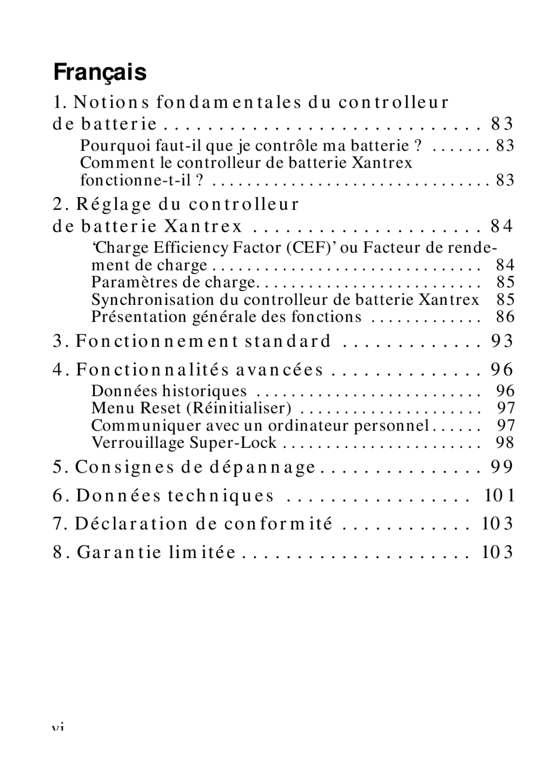 Xantrex Technology Xantrex Battery Monitor manual Français 