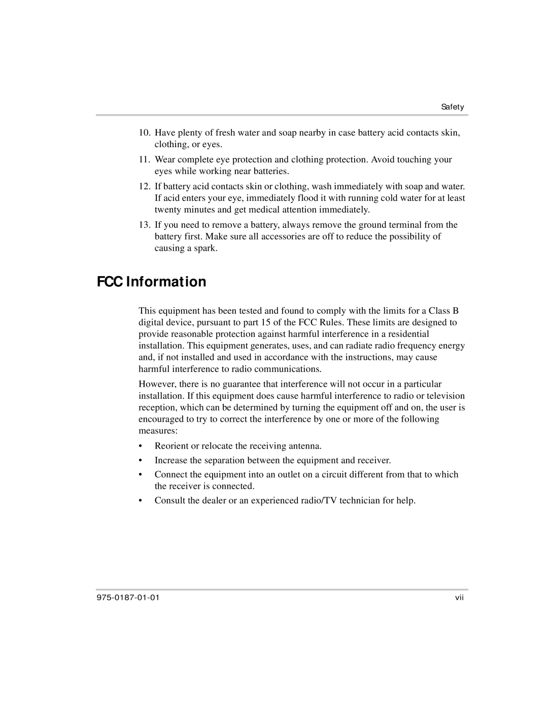 Xantrex Technology XC2524, XC5012, XC3012, XC1524 manual FCC Information 