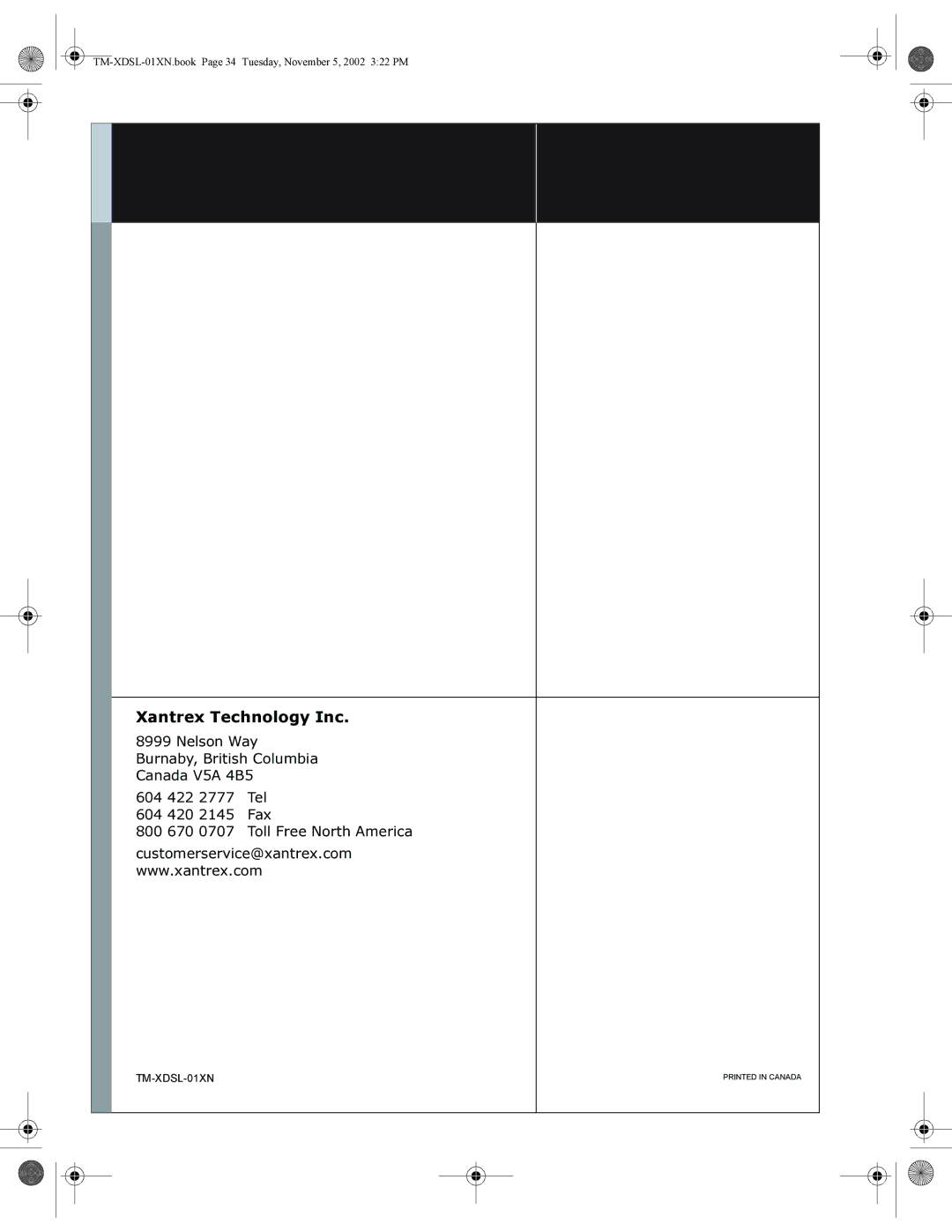 Xantrex Technology XDC 6000, XDC 80-75SL, XDC 600-10SL, XDC 60-100SL, XDC 40-150SL, XDC 10-600SL manual Xantrex Technology Inc 