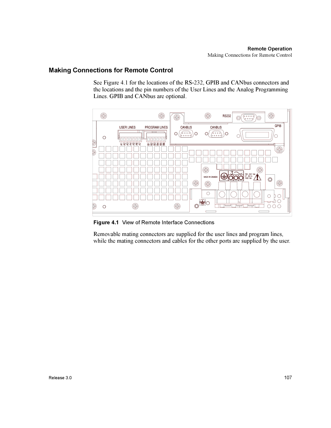 Xantrex Technology XDC manual Making Connections for Remote Control, View of Remote Interface Connections 