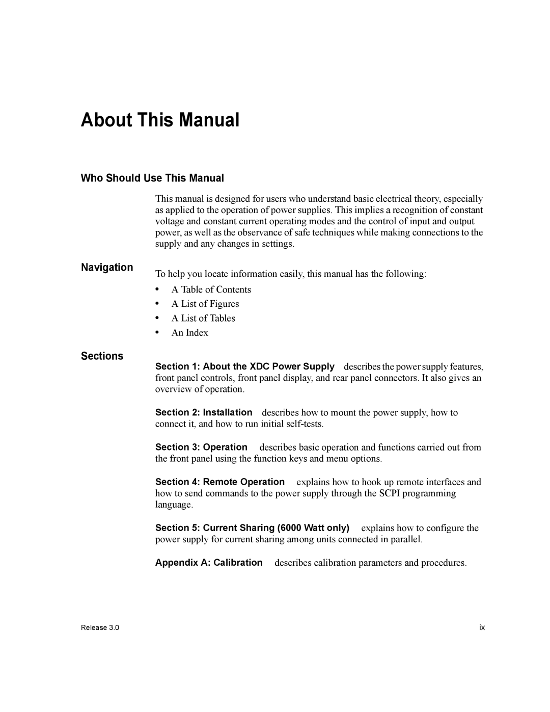 Xantrex Technology XDC manual About This Manual, Who Should Use This Manual Navigation Sections 