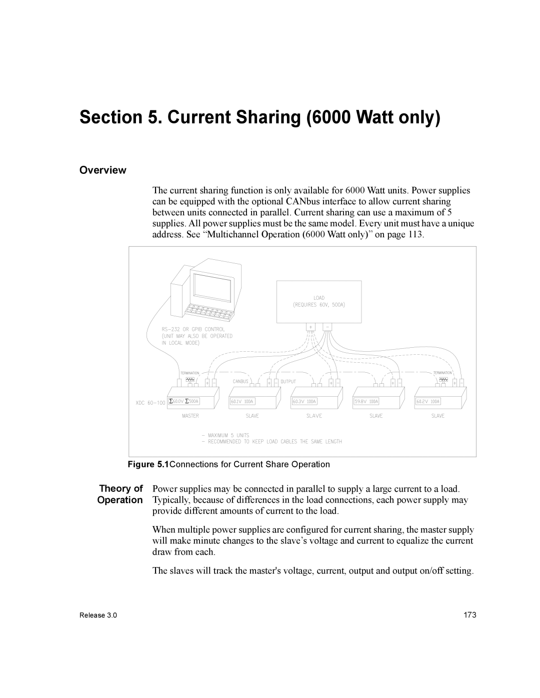 Xantrex Technology XDC manual Current Sharing 6000 Watt only 