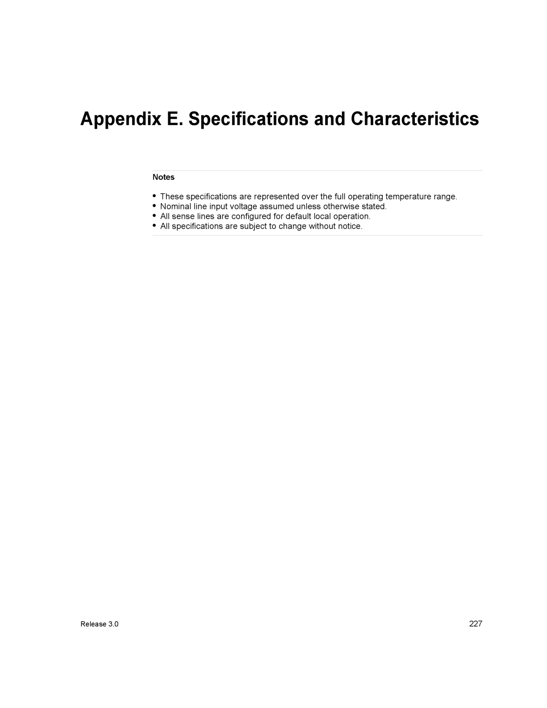 Xantrex Technology XDC manual Appendix E. Specifications and Characteristics 