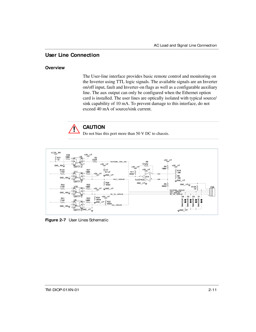 Xantrex Technology XDI2048 manual User Line Connection, Overview 