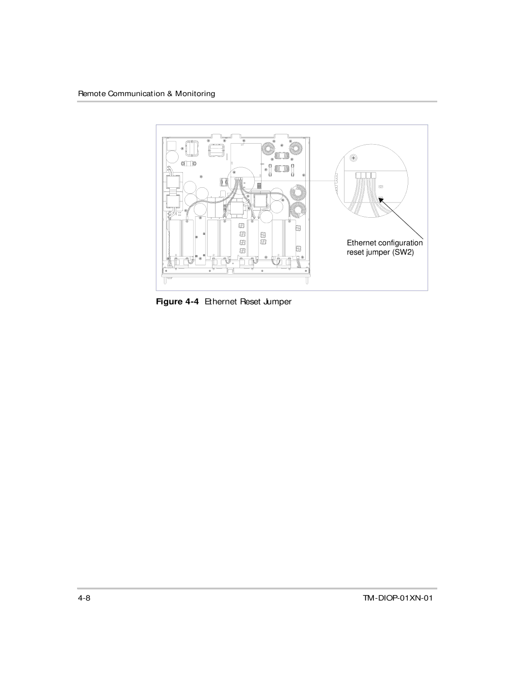 Xantrex Technology XDI2048 manual Ethernet Reset Jumper 