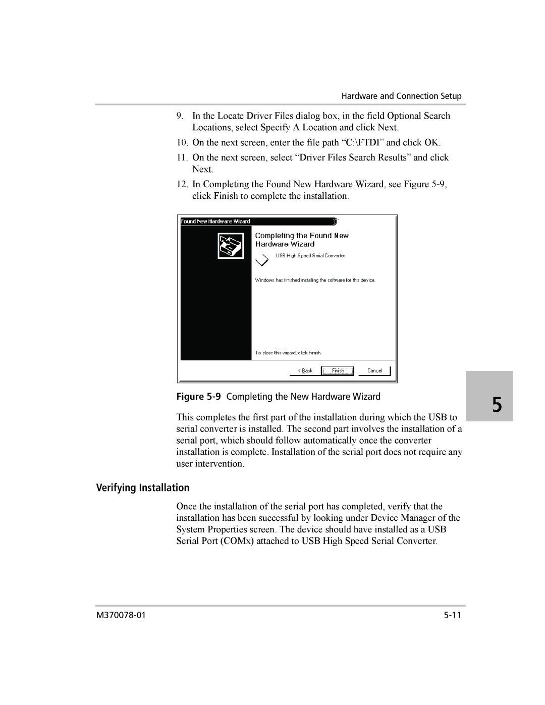 Xantrex Technology XG 850 manual Verifying Installation, 9Completing the New Hardware Wizard 